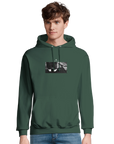 Patience - "This is Where He Stood" Hoodie Bottle Green XS 41