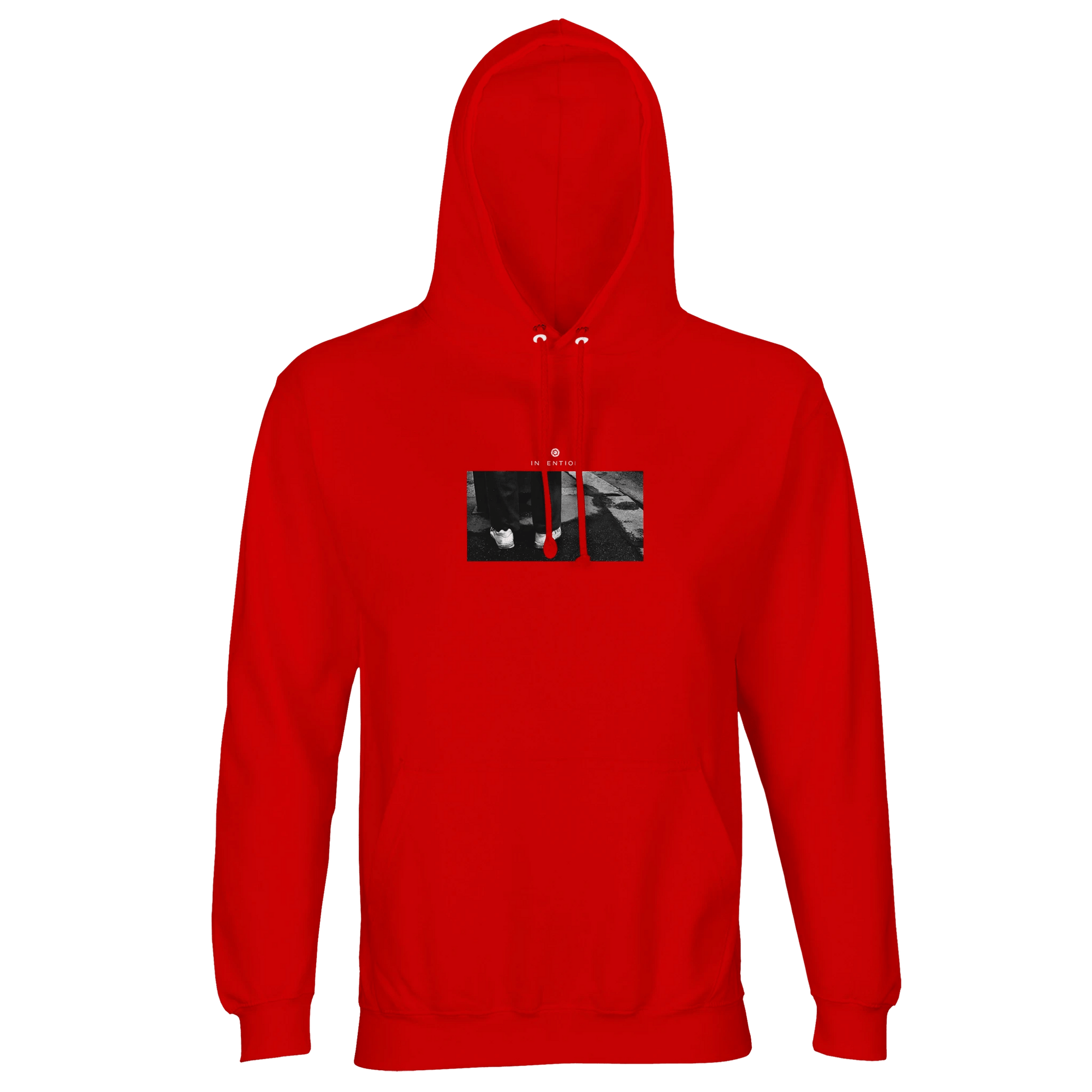 Patience - "This is Where He Stood" Hoodie Bright Red XS 49