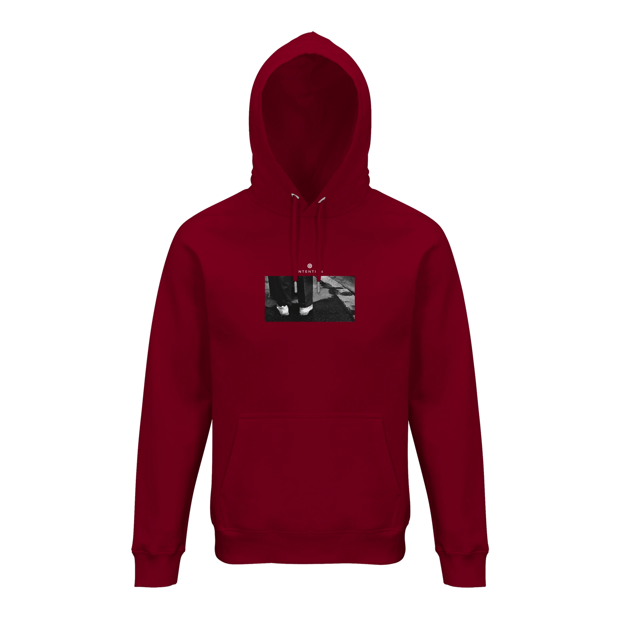 Patience - "This is Where He Stood" Hoodie Burgundy XS 44