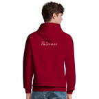 Patience - "This is Where He Stood" Hoodie Burgundy XS 5