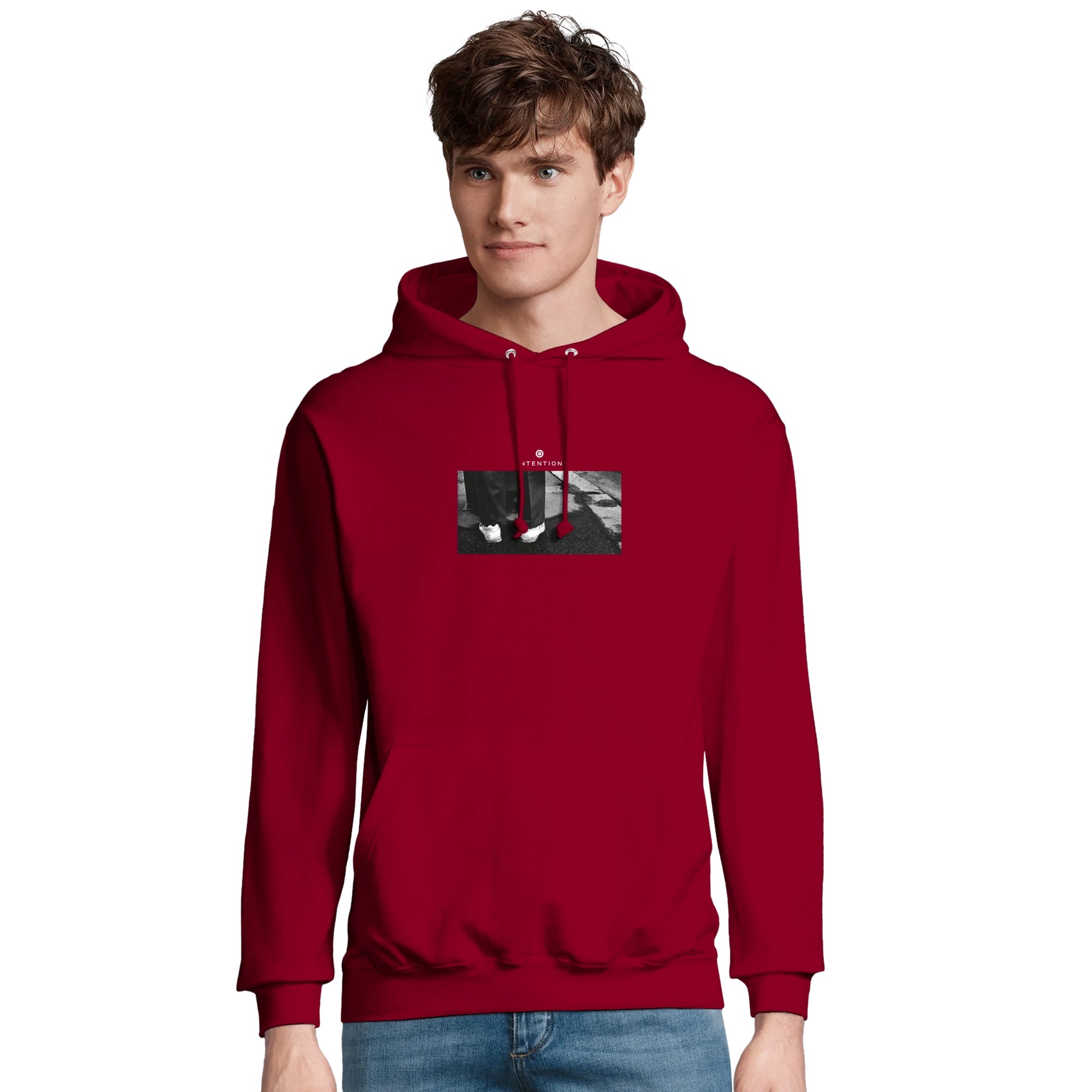 Patience - "This is Where He Stood" Hoodie Burgundy XS 16