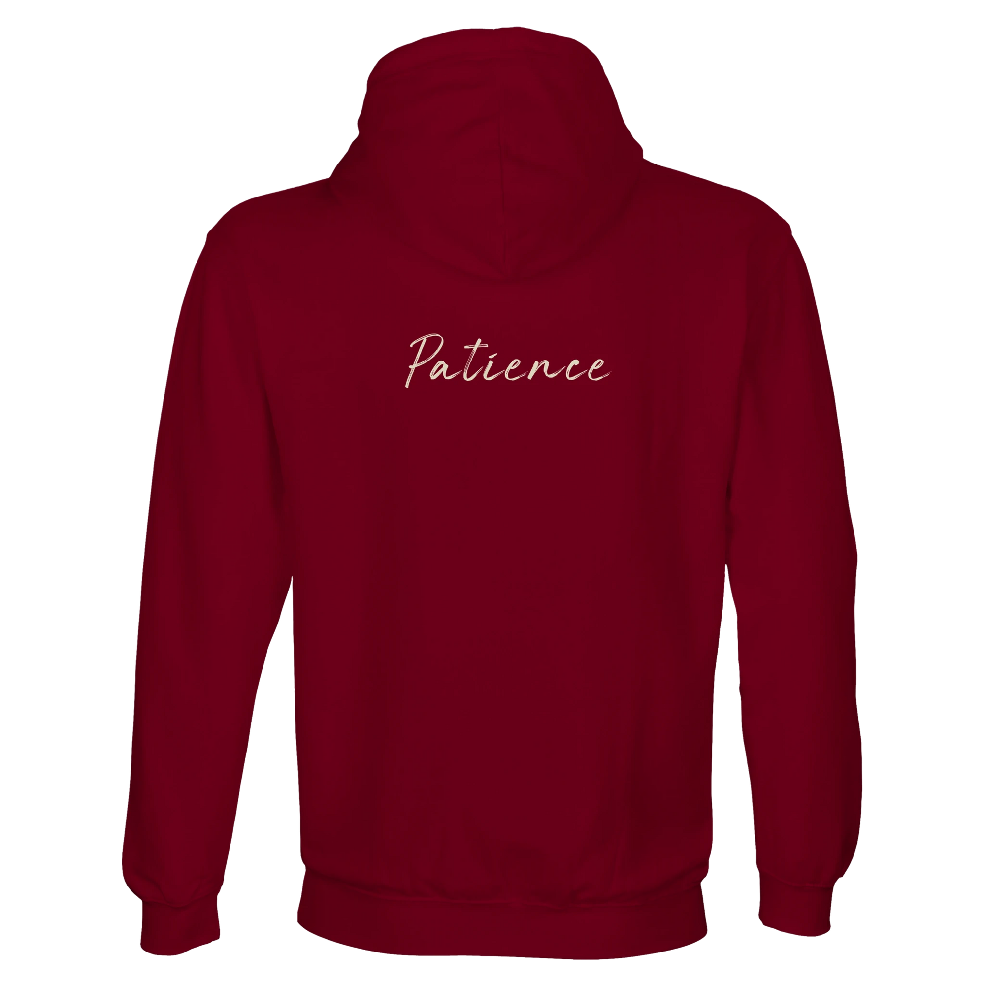 Patience - "This is Where He Stood" Hoodie Burgundy XS 15