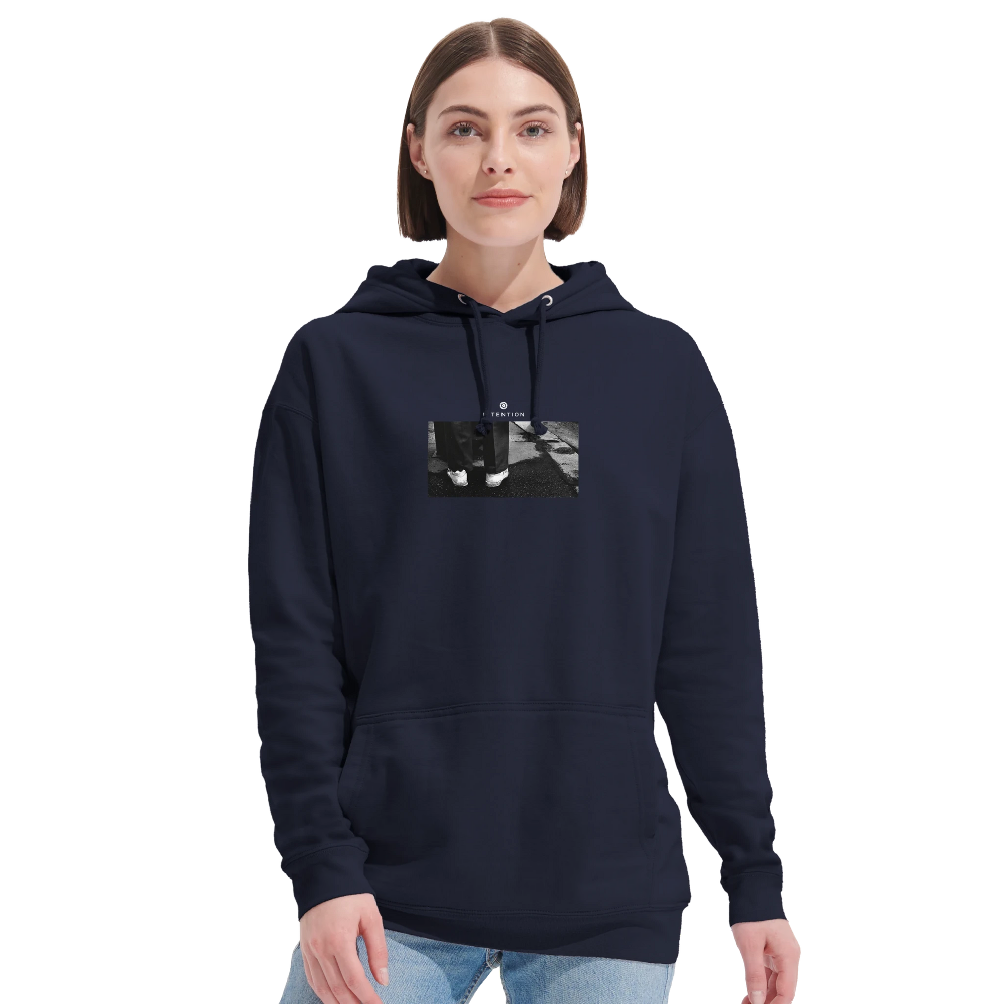 Patience - "This is Where He Stood" Hoodie French Navy XS 48