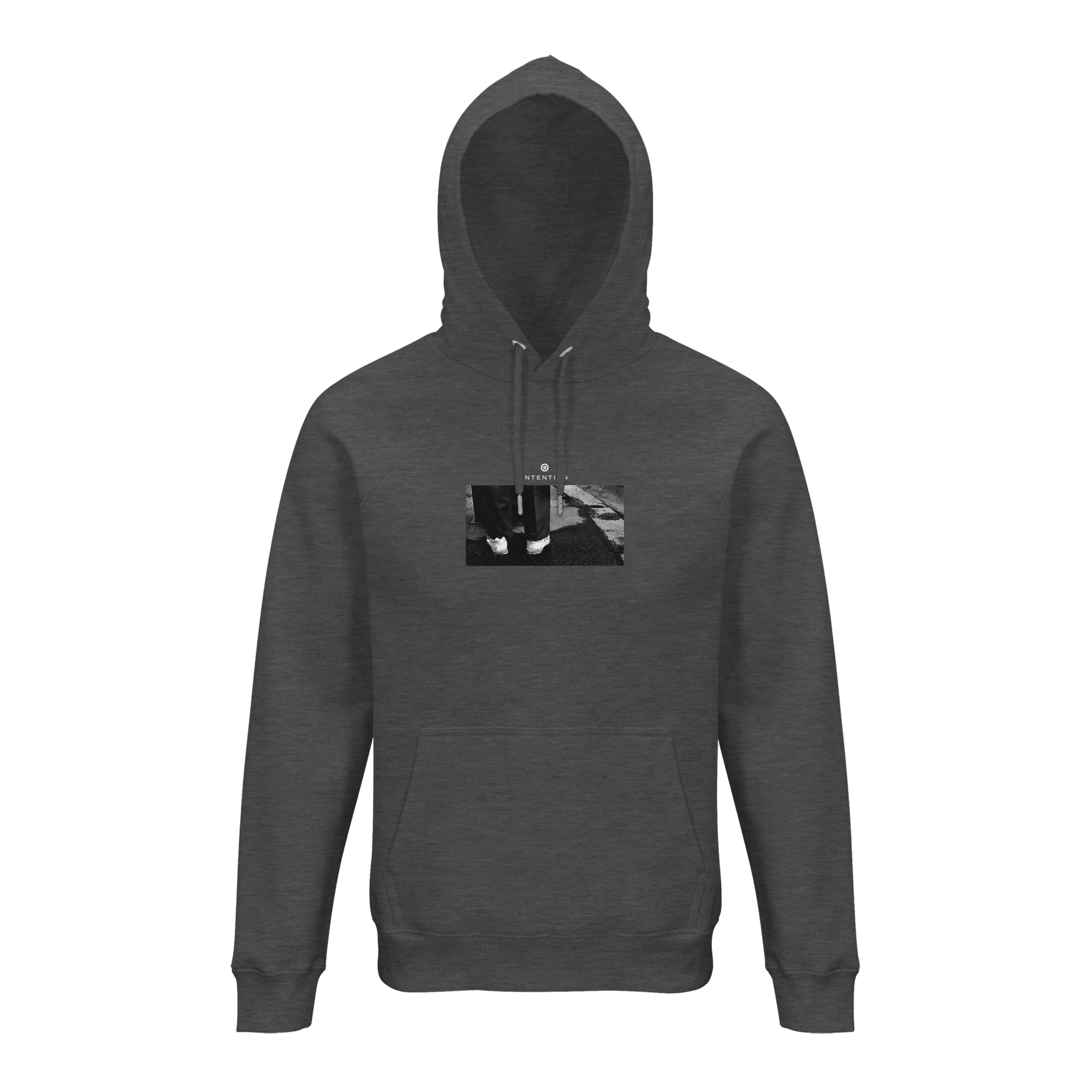 Patience - "This is Where He Stood" Hoodie Grey Melange XS 59