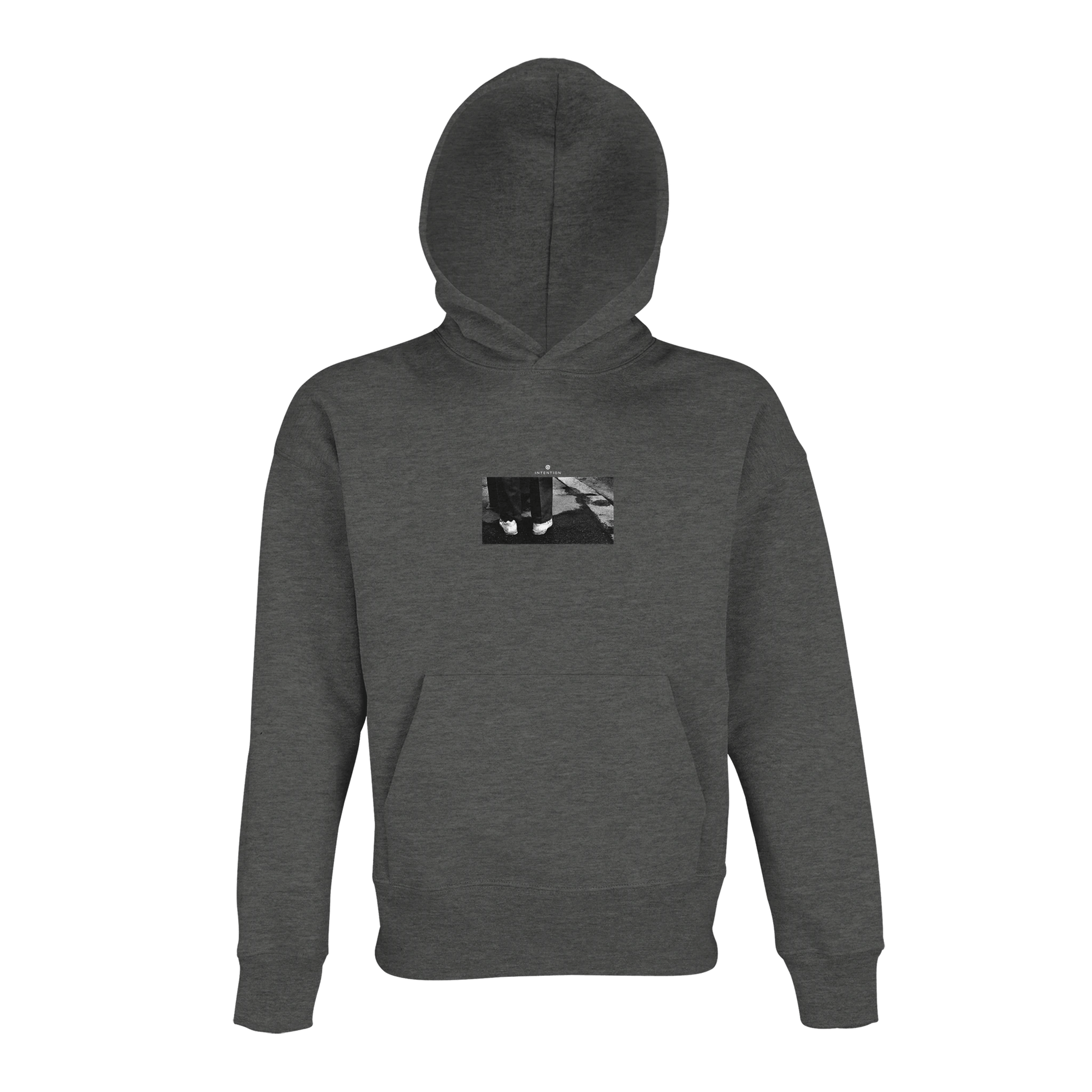 Patience - "This is Where He Stood" Hoodie Grey Melange XS 9