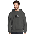Patience - "This is Where He Stood" Hoodie Grey Melange XS 3