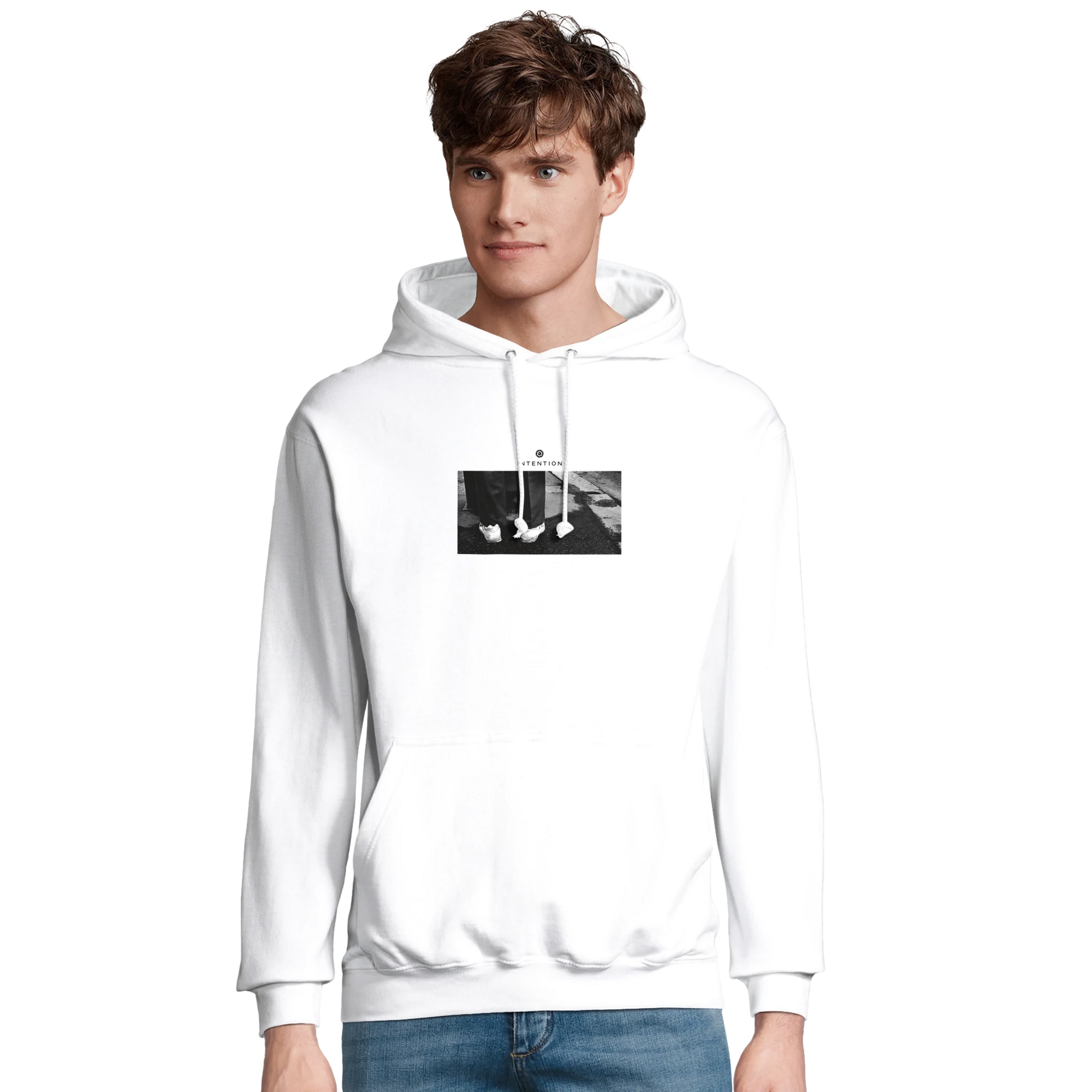 Patience - "This is Where He Stood" Hoodie White XS 11