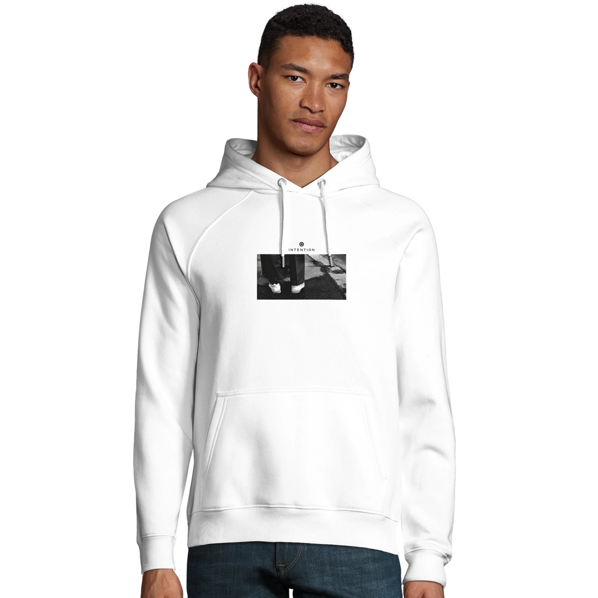 Patience - "This is Where He Stood" Hoodie Off White XS 36