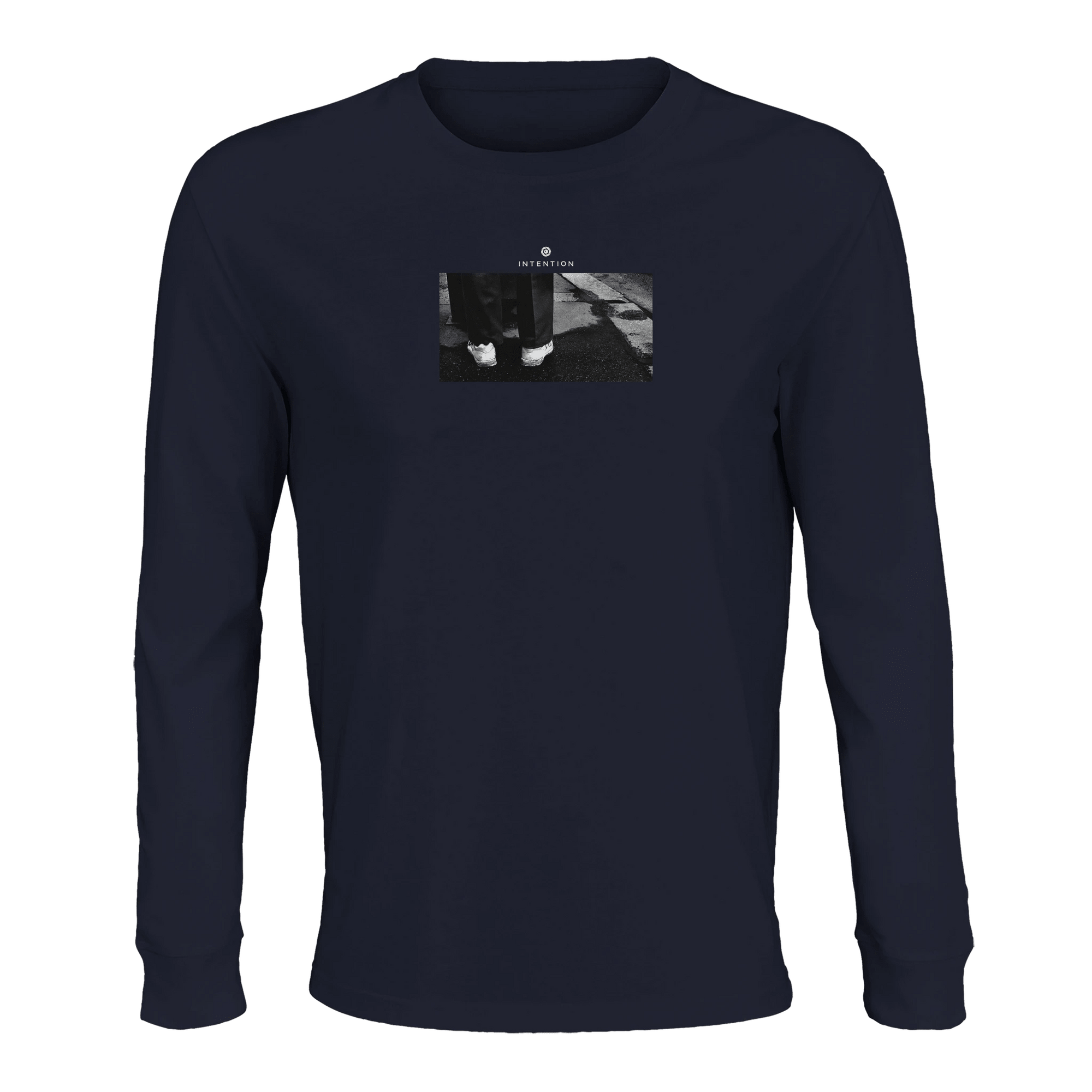 Patience - "This is Where He Stood" Long sleeve French Navy XS 6