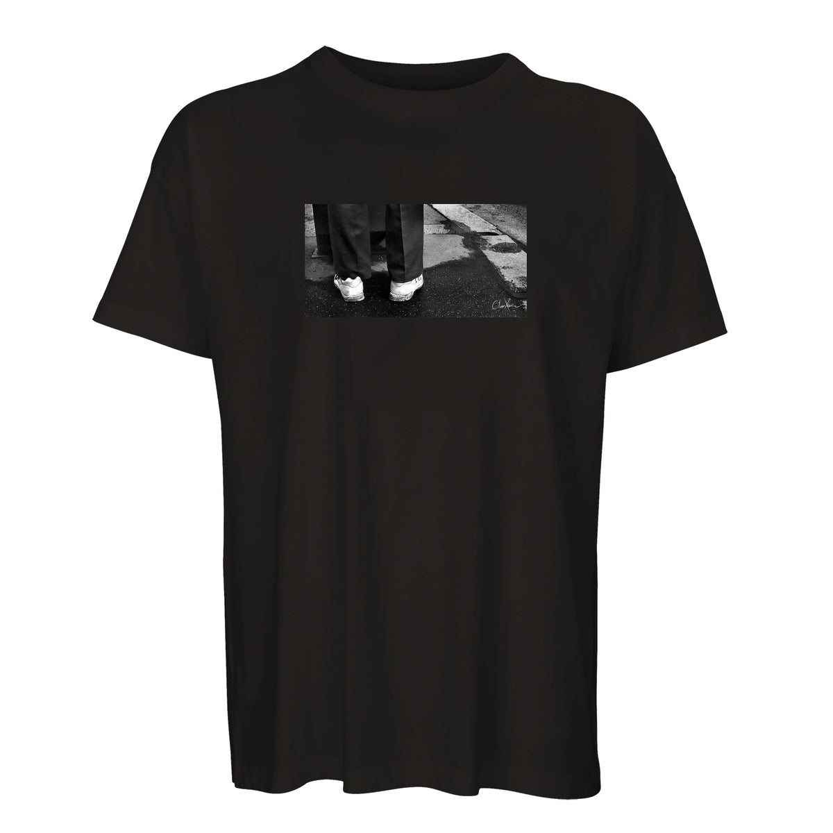 Patience - "This is Where He Stood" T-shirt Deep Black 1