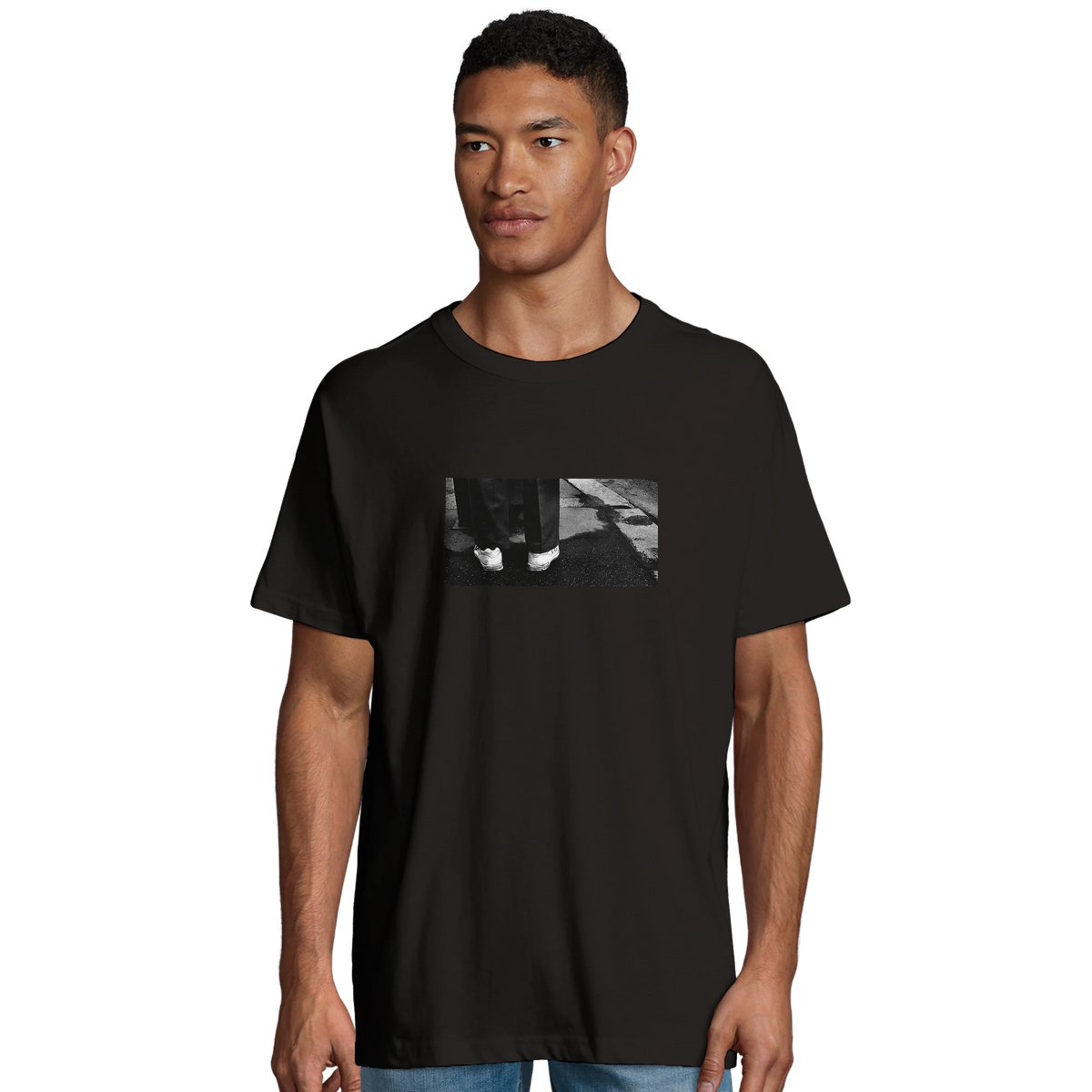 Patience - "This is Where He Stood" T-shirt Deep Black 4