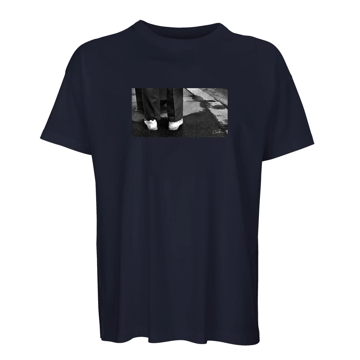 Patience - "This is Where He Stood" T-shirt French Navy 1