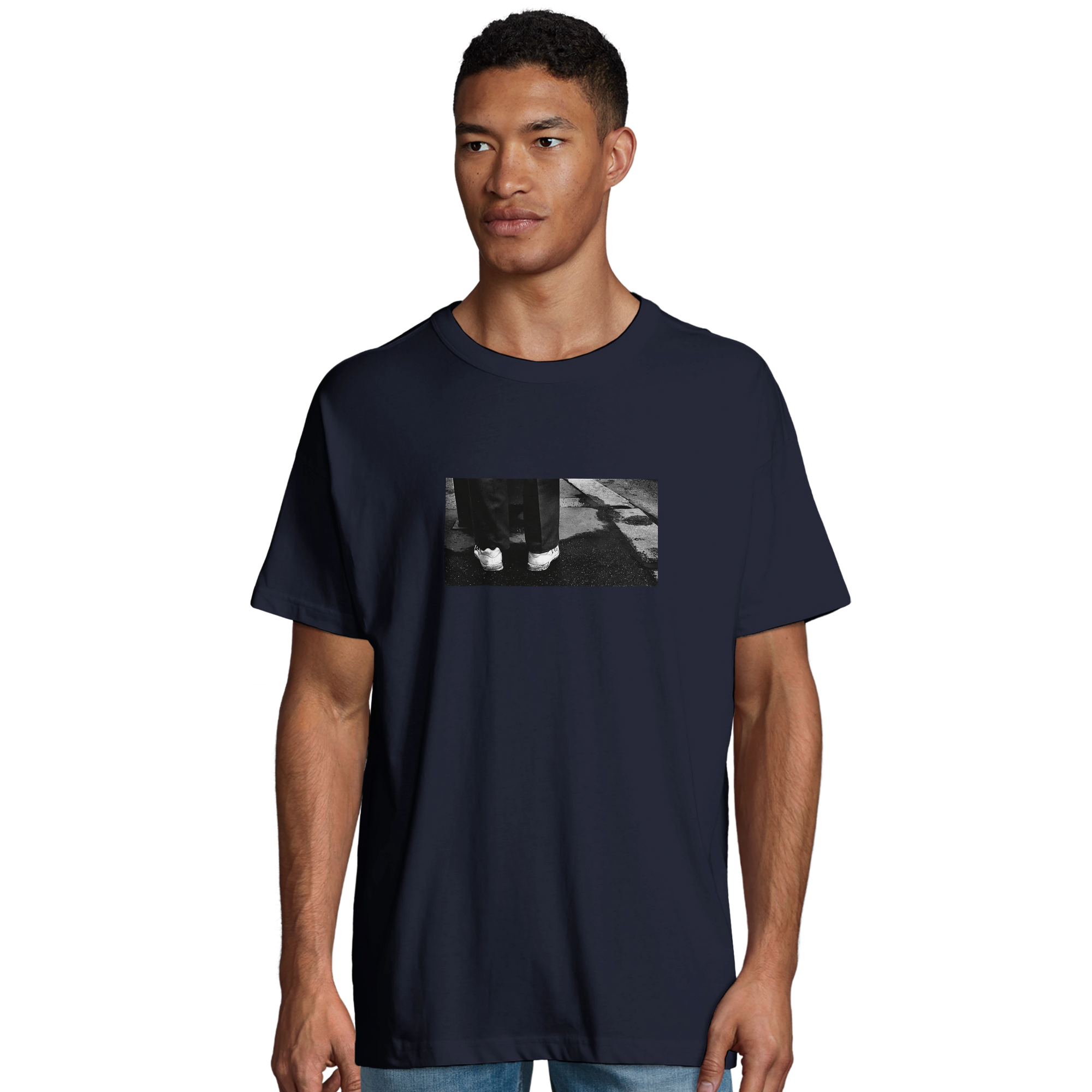 Patience - "This is Where He Stood" T-shirt French Navy 4