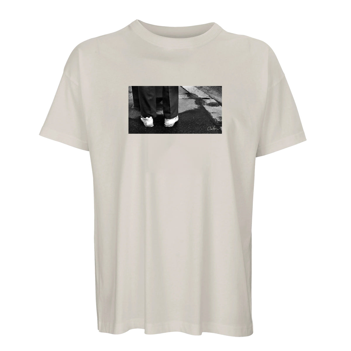 Patience - "This is Where He Stood" T-shirt Off White 1