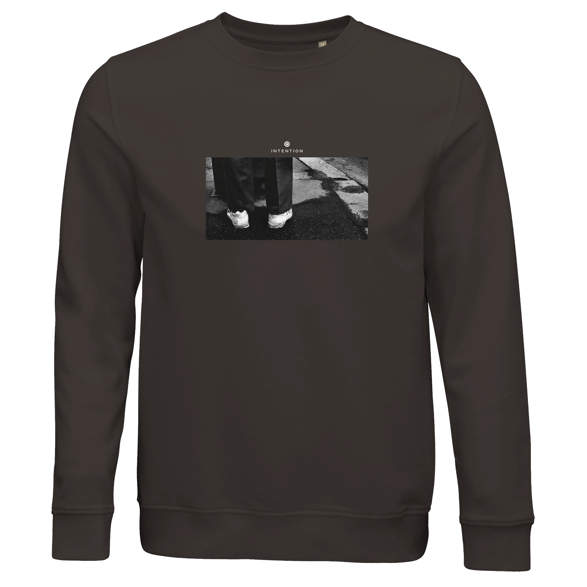 Patience - "This is Where He Stood" Sweatshirt deep charcoal grey 1
