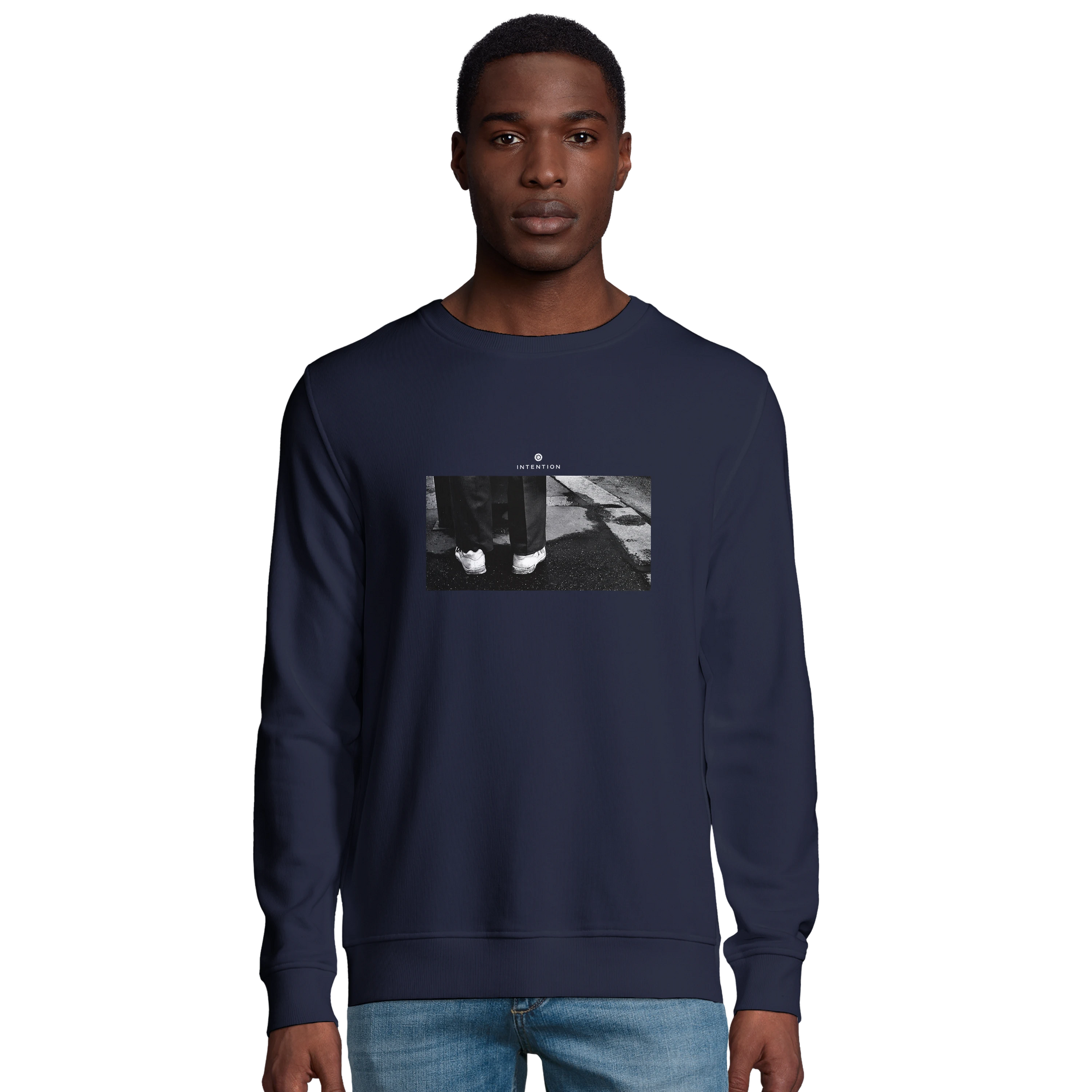 Patience - "This is Where He Stood" Sweatshirt French Navy 3