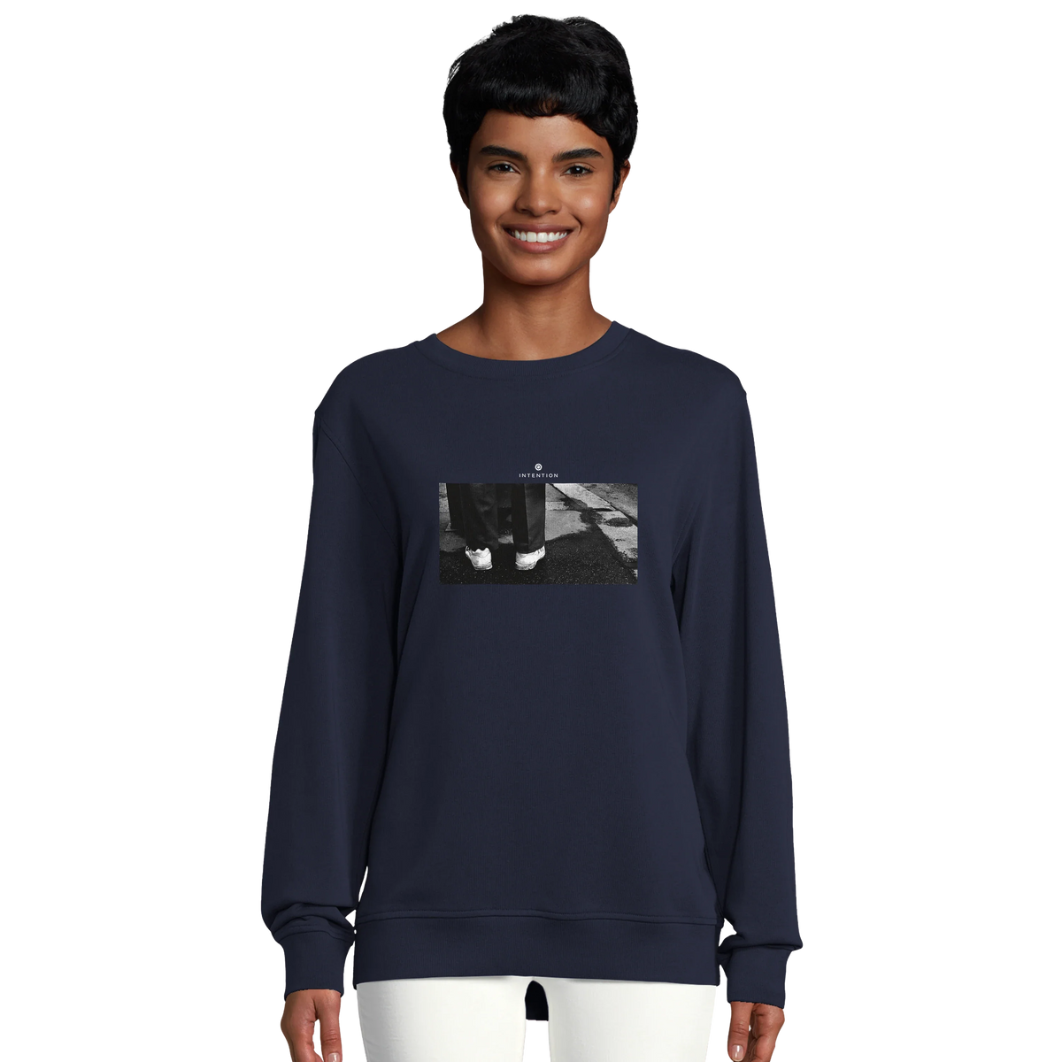Patience - "This is Where He Stood" Sweatshirt French Navy 5
