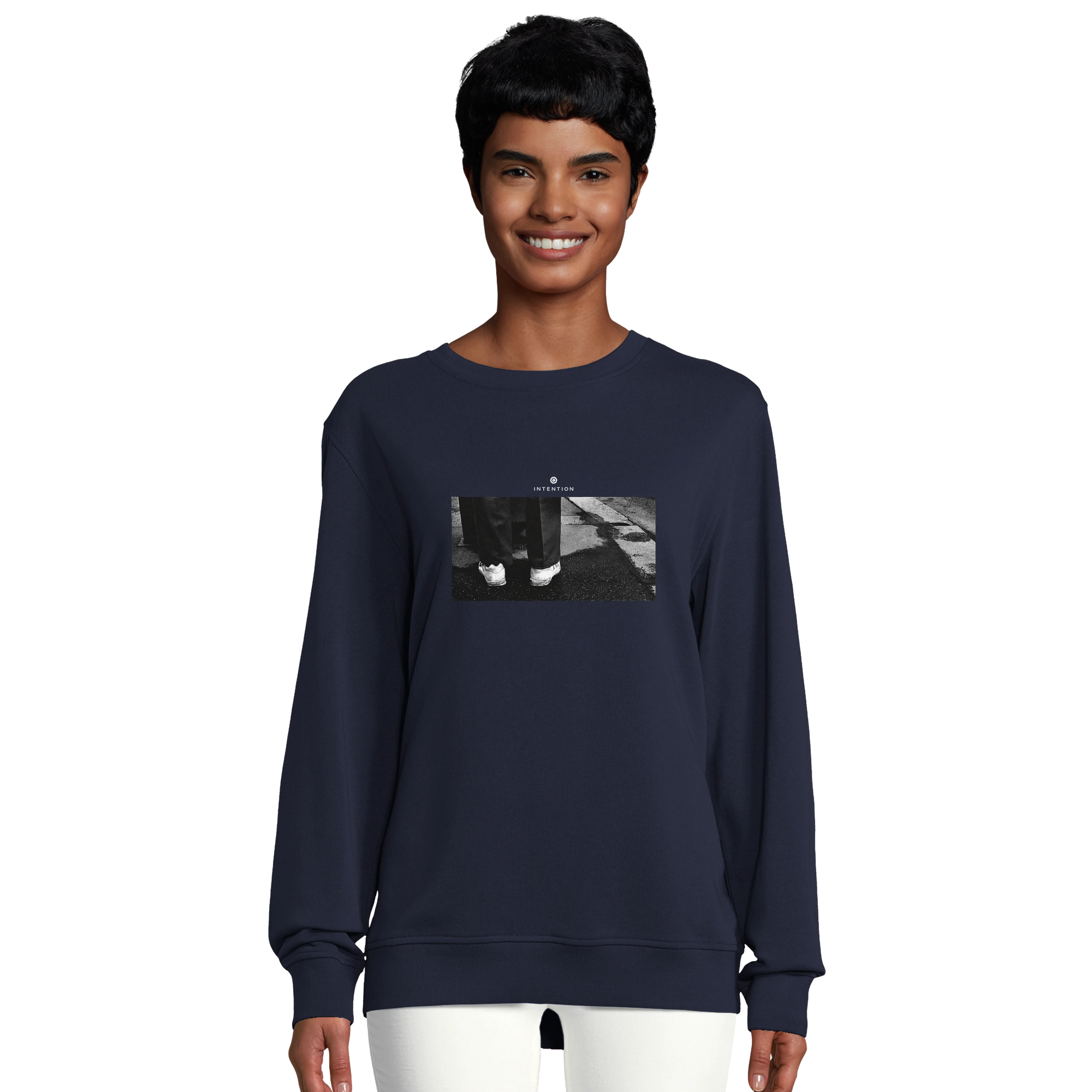 Patience - "This is Where He Stood" Sweatshirt French Navy 5