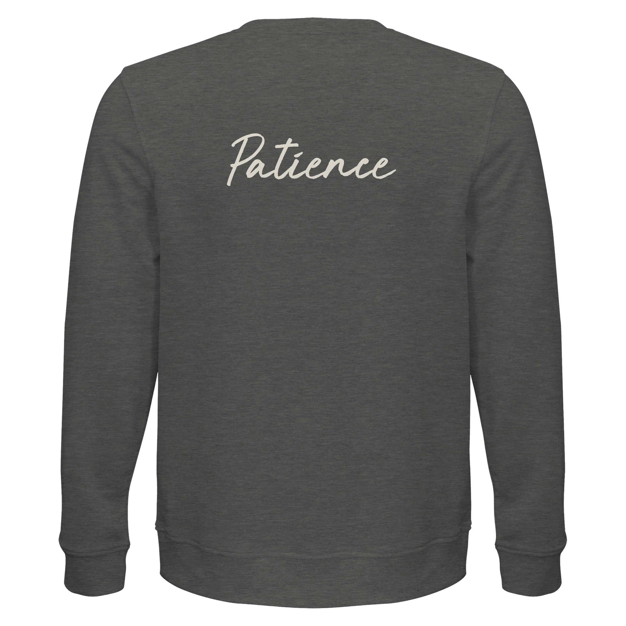 Patience - "This is Where He Stood" Sweatshirt Grey Melange 2