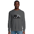 Patience - "This is Where He Stood" Sweatshirt Grey Melange 3