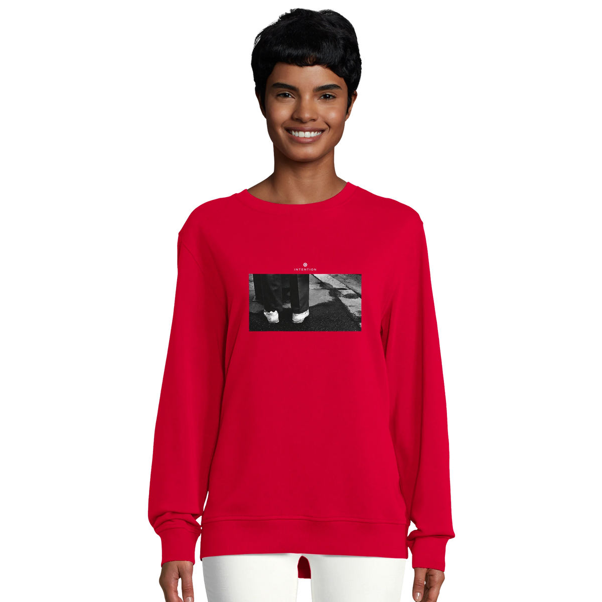 Patience - "This is Where He Stood" Sweatshirt Red 5