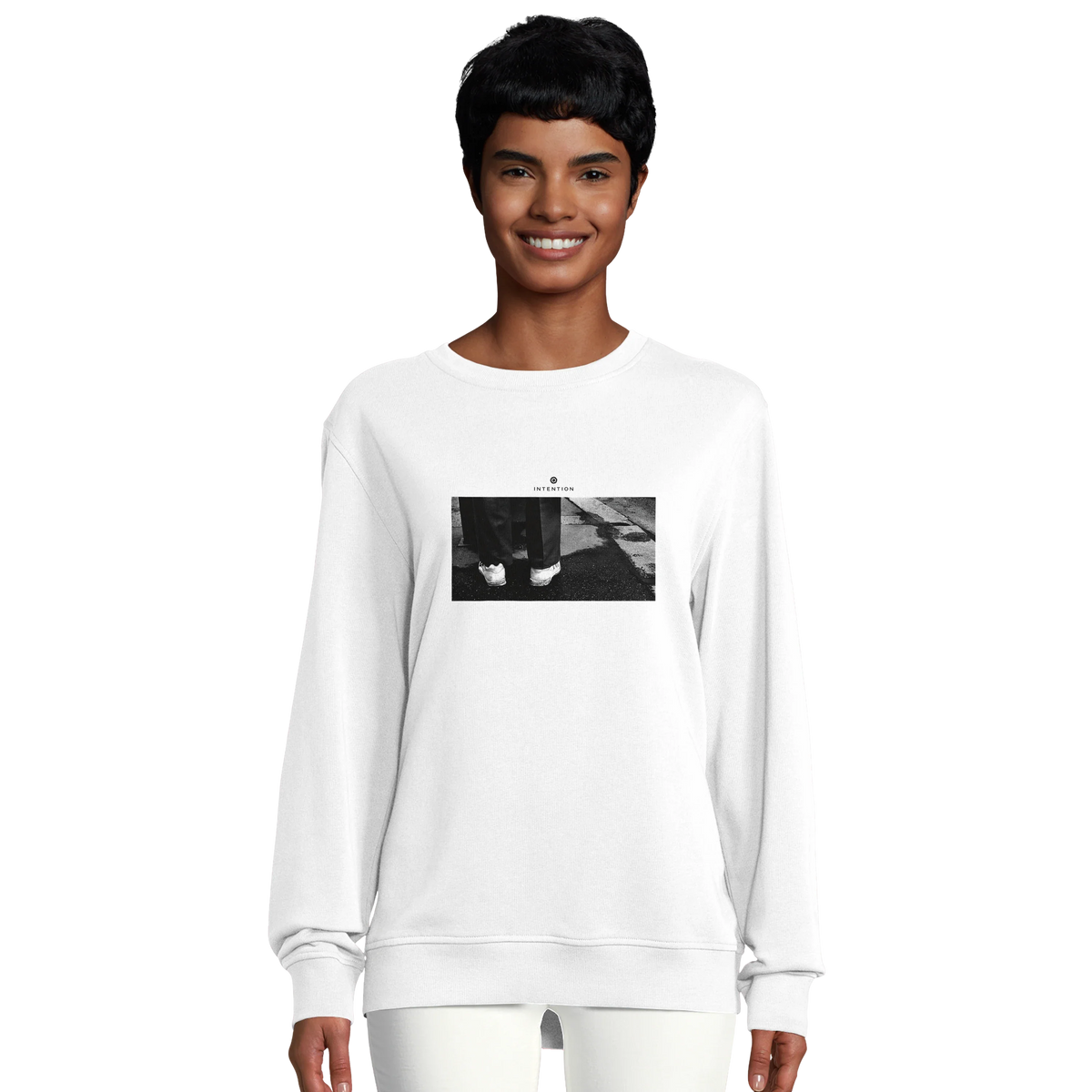 Patience - "This is Where He Stood" Sweatshirt White 5