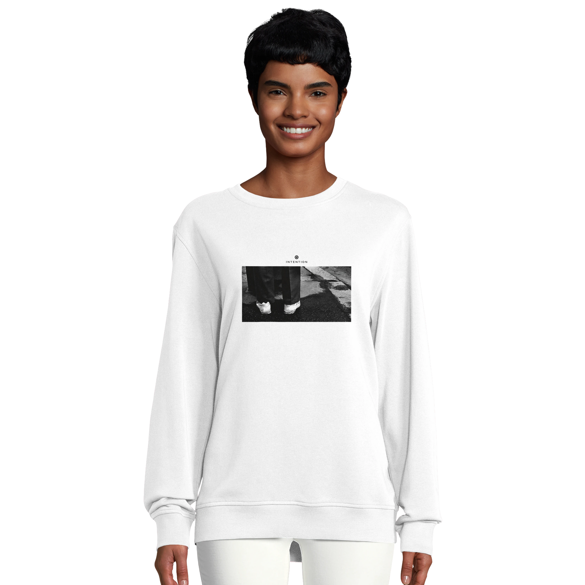 Patience - "This is Where He Stood" Sweatshirt White 5