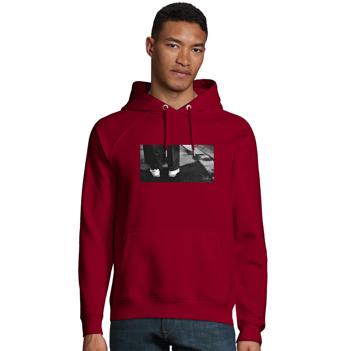 Patience - "This is Where He Stood" Hoodie Burgundy 3