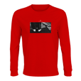 Patience - "This is Where He Stood" Long sleeve Bright Red 1
