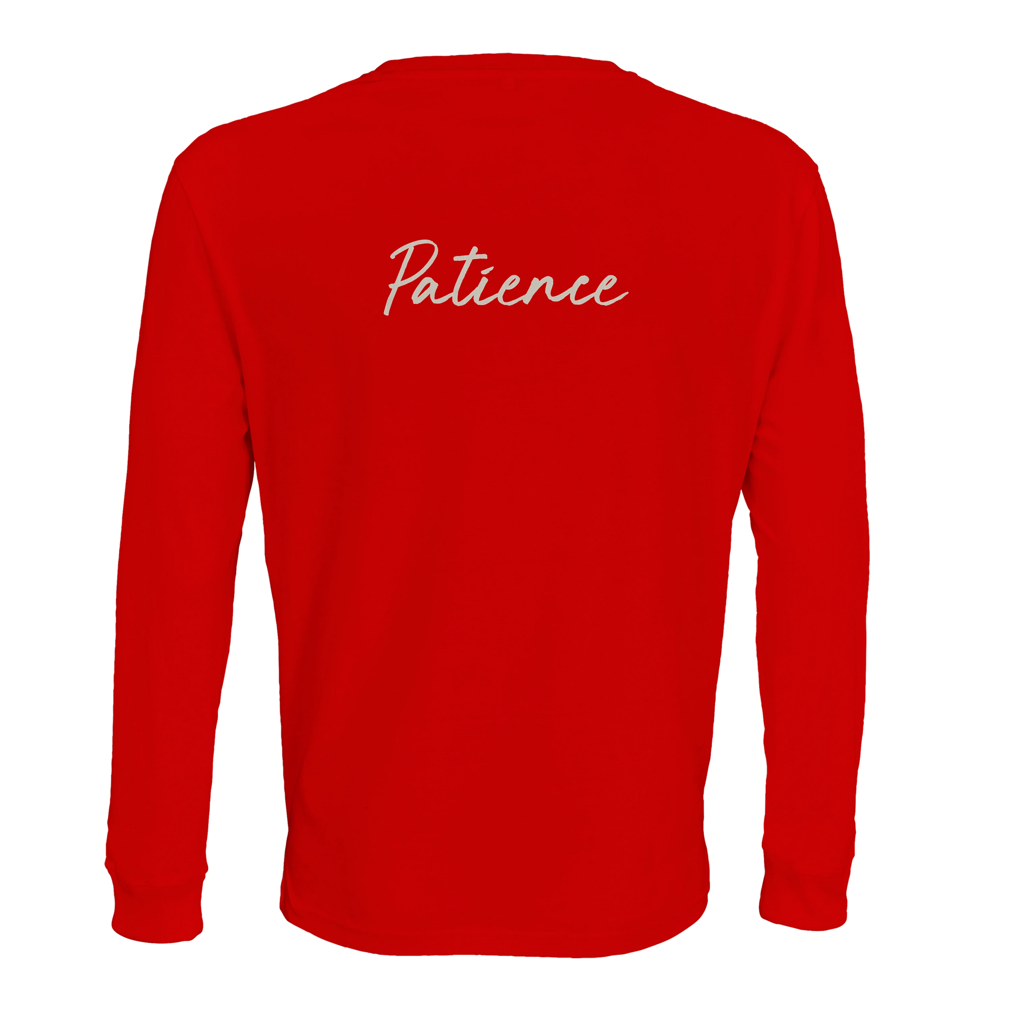 Patience - "This is Where He Stood" Long sleeve Bright Red 2