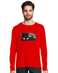Patience - "This is Where He Stood" Long sleeve Bright Red 3