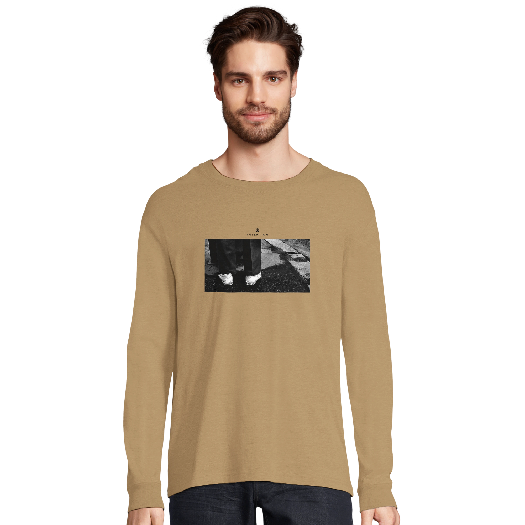 Patience - "This is Where He Stood" Long sleeve dark beige 3