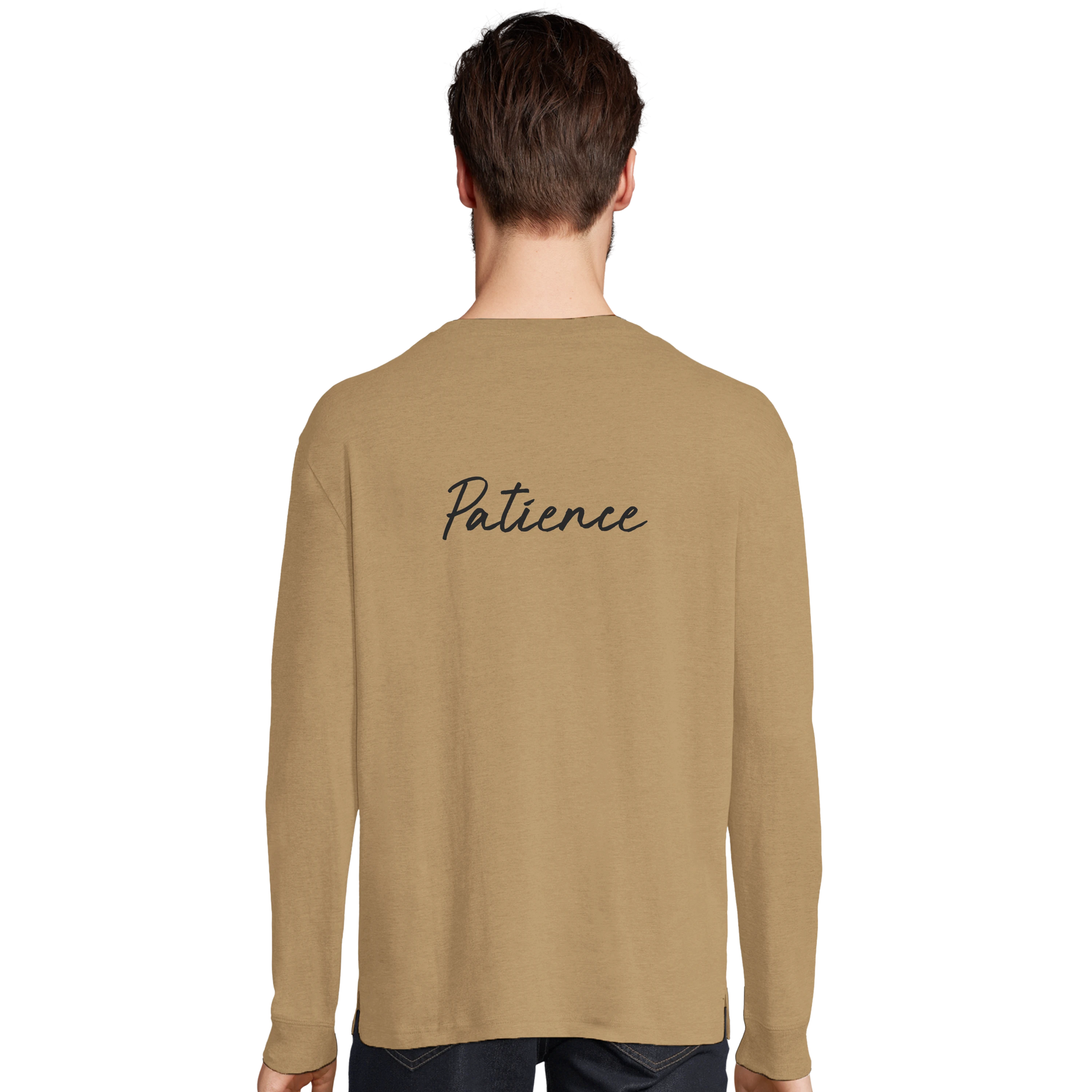 Patience - "This is Where He Stood" Long sleeve dark beige 4