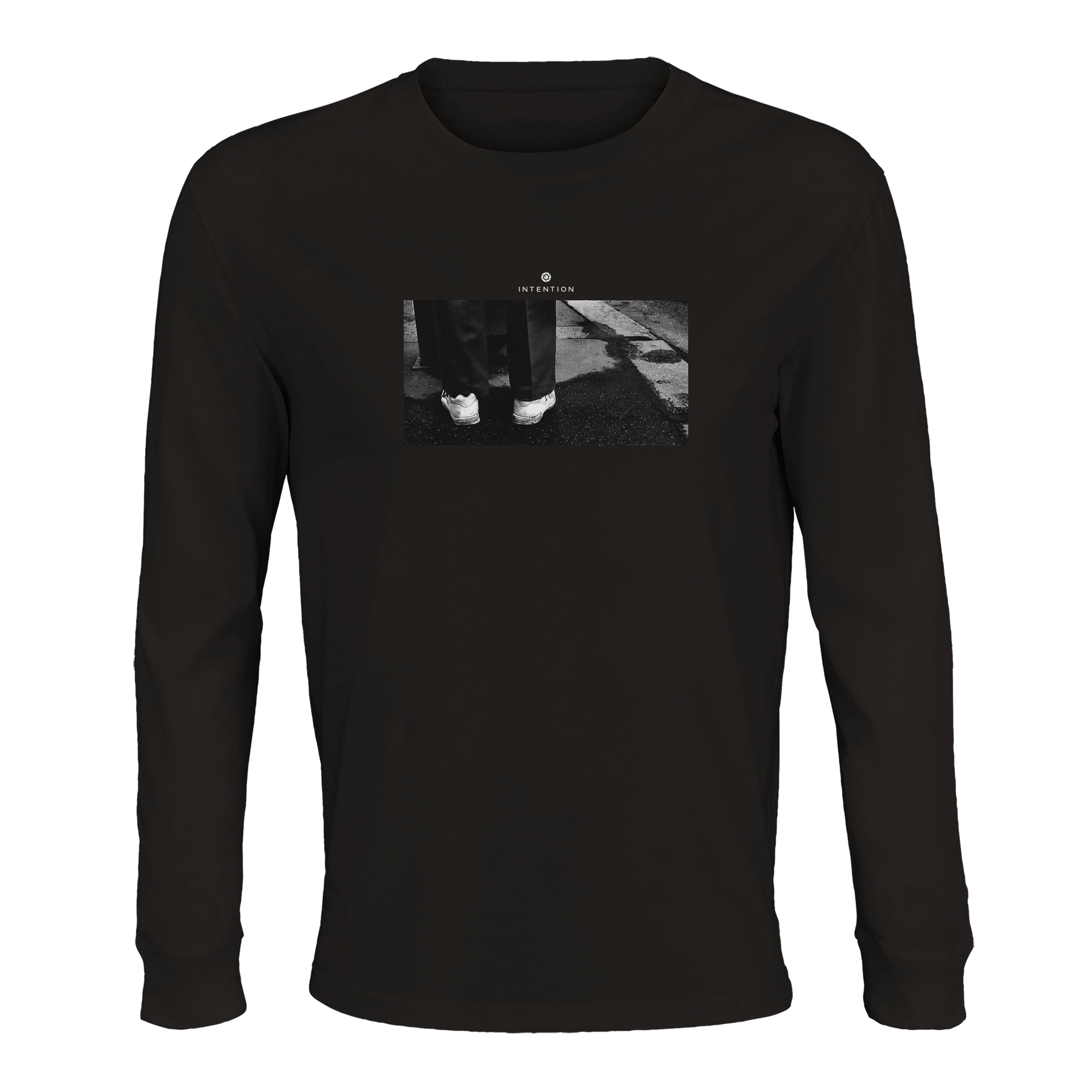 Patience - "This is Where He Stood" Long sleeve Deep Black 1