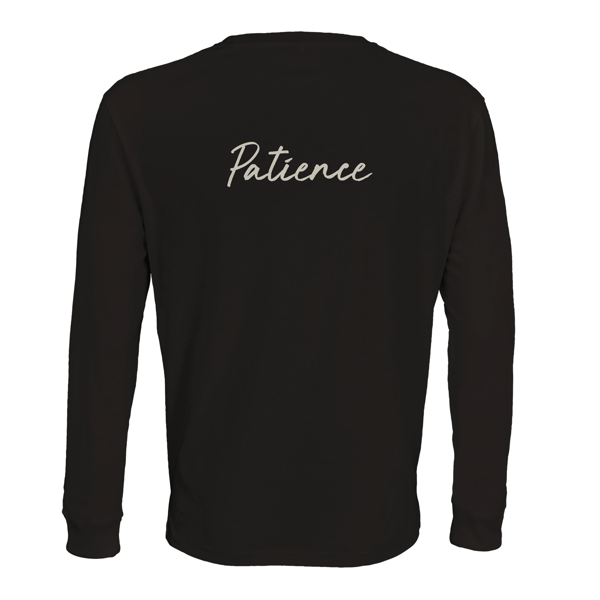 Patience - "This is Where He Stood" Long sleeve Deep Black 2