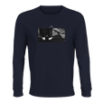 Patience - "This is Where He Stood" Long sleeve French Navy 1