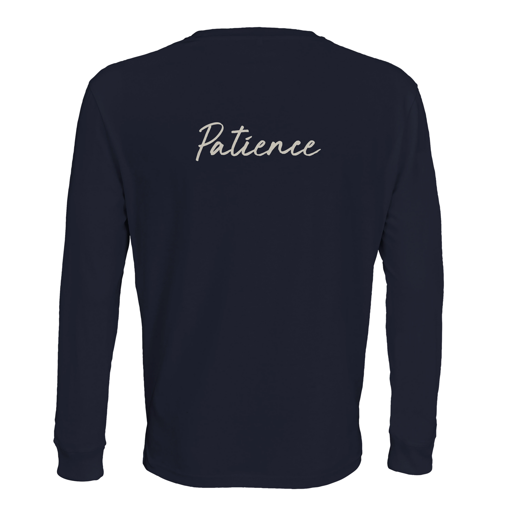 Patience - "This is Where He Stood" Long sleeve French Navy 2
