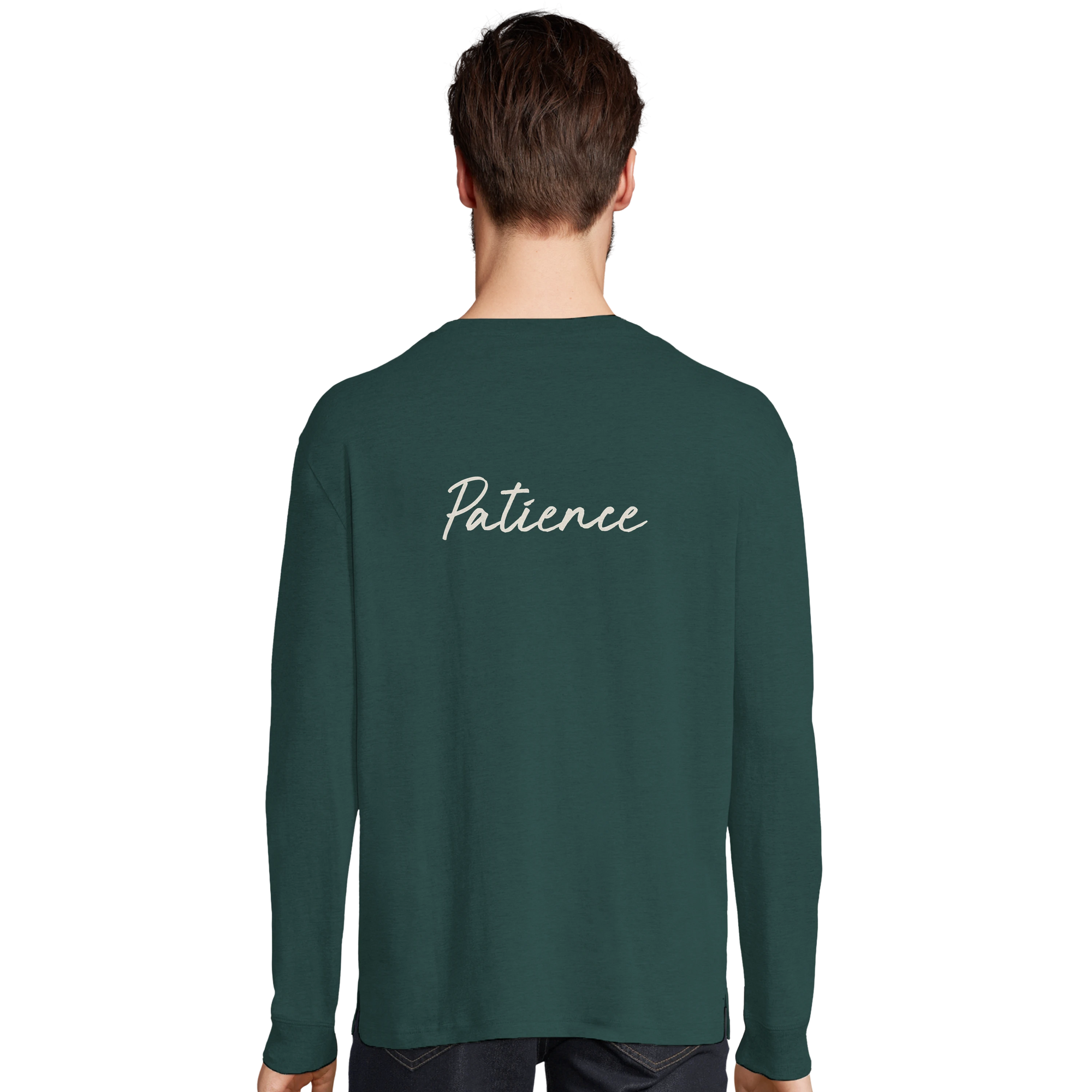 Patience - "This is Where He Stood" Long sleeve green empire 4