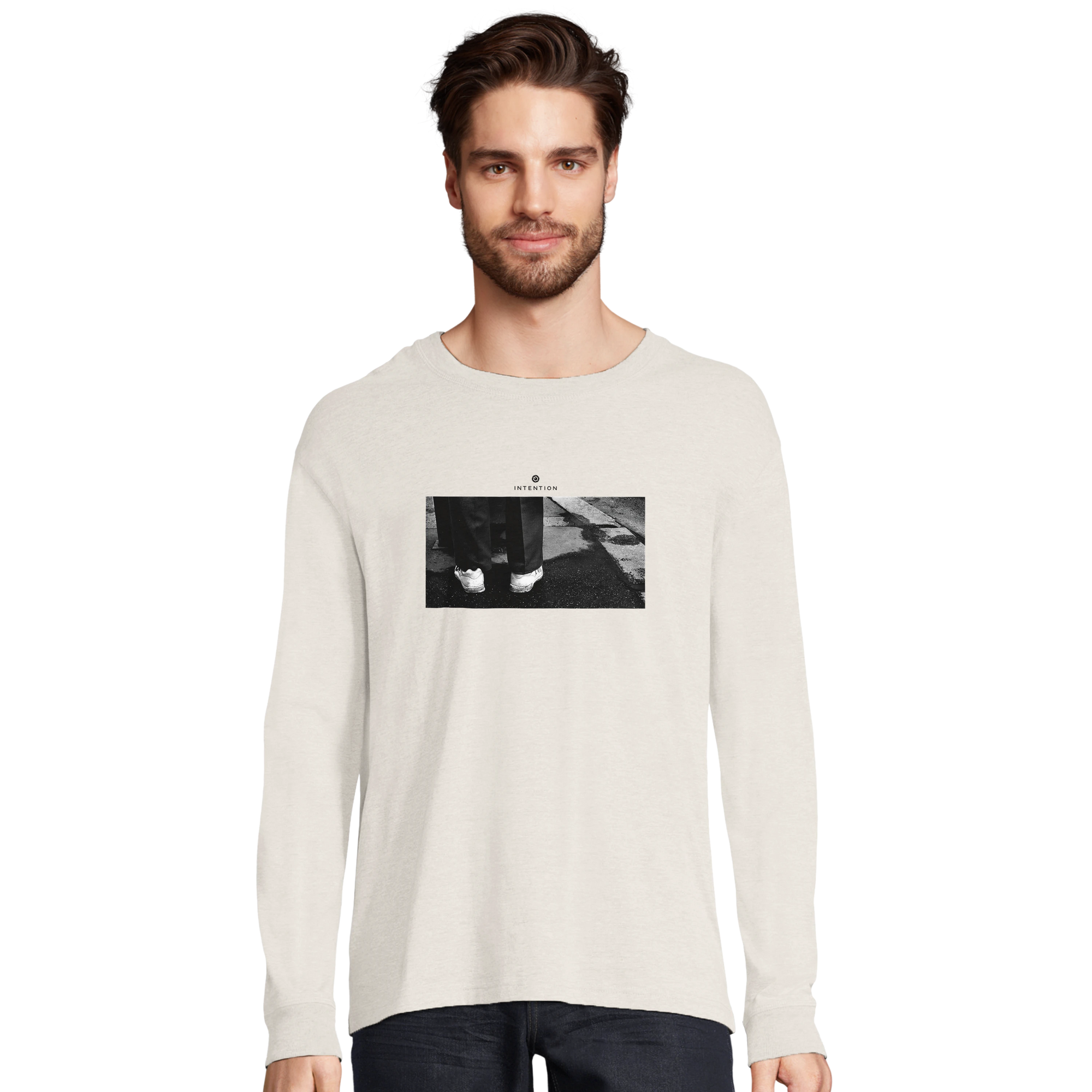 Patience - "This is Where He Stood" Long sleeve Off White 3