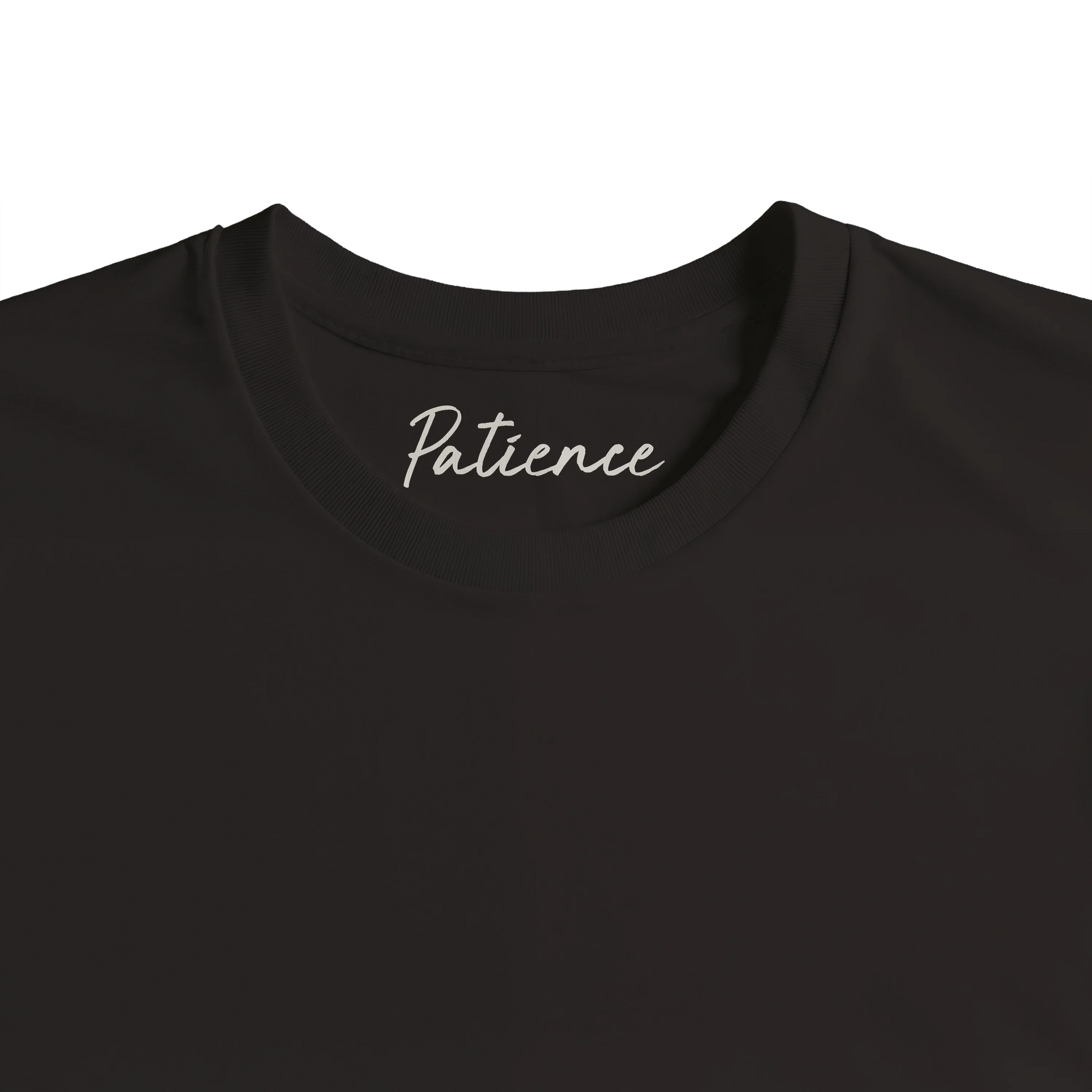 Patience - "This is Where He Stood" T-shirt Deep Black 2