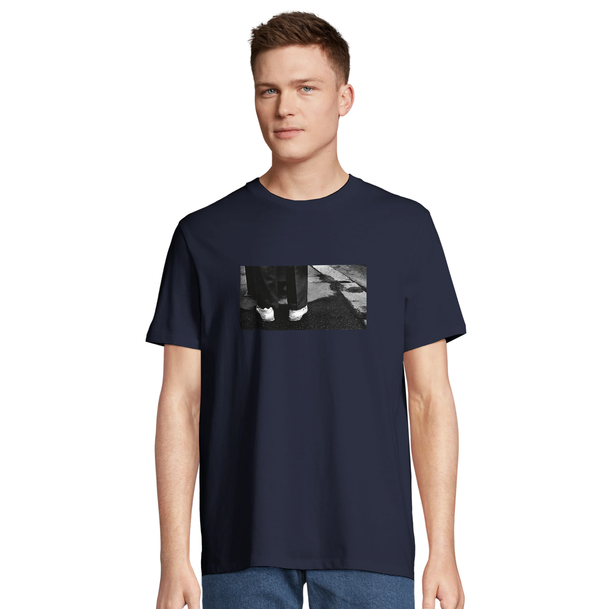 Patience - "This is Where He Stood" T-shirt French Navy 4