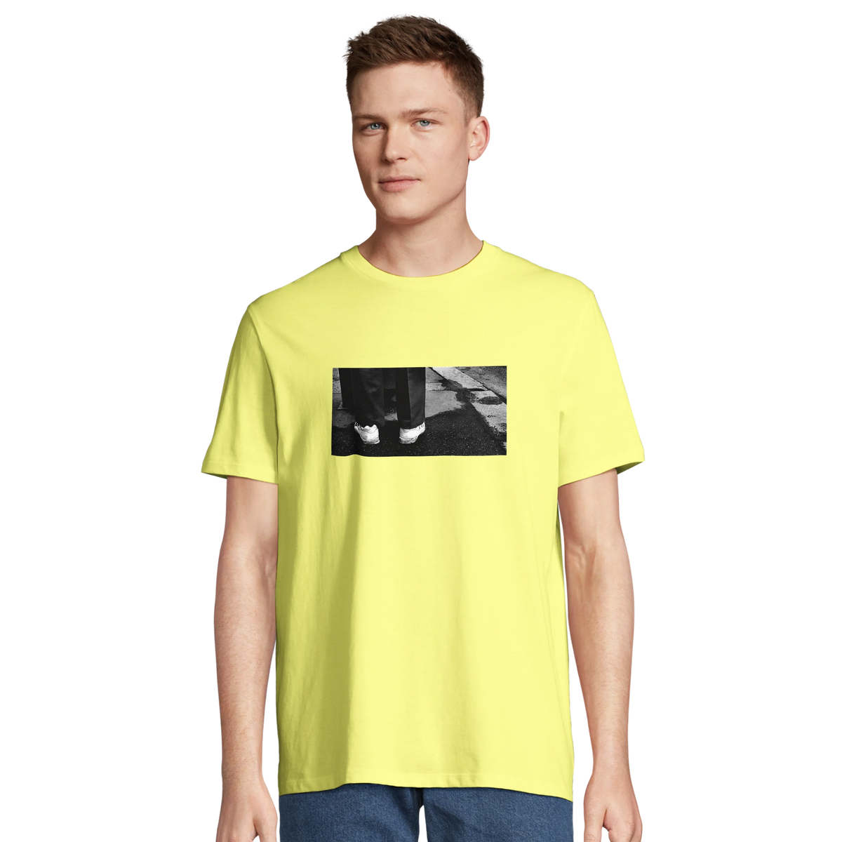 Patience - "This is Where He Stood" T-shirt Light Yellow 4