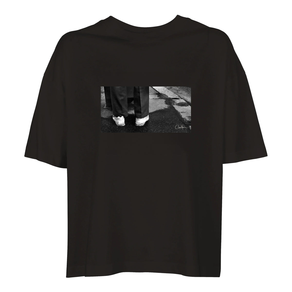 Patience - "This is Where He Stood" T-shirt Deep Black 1