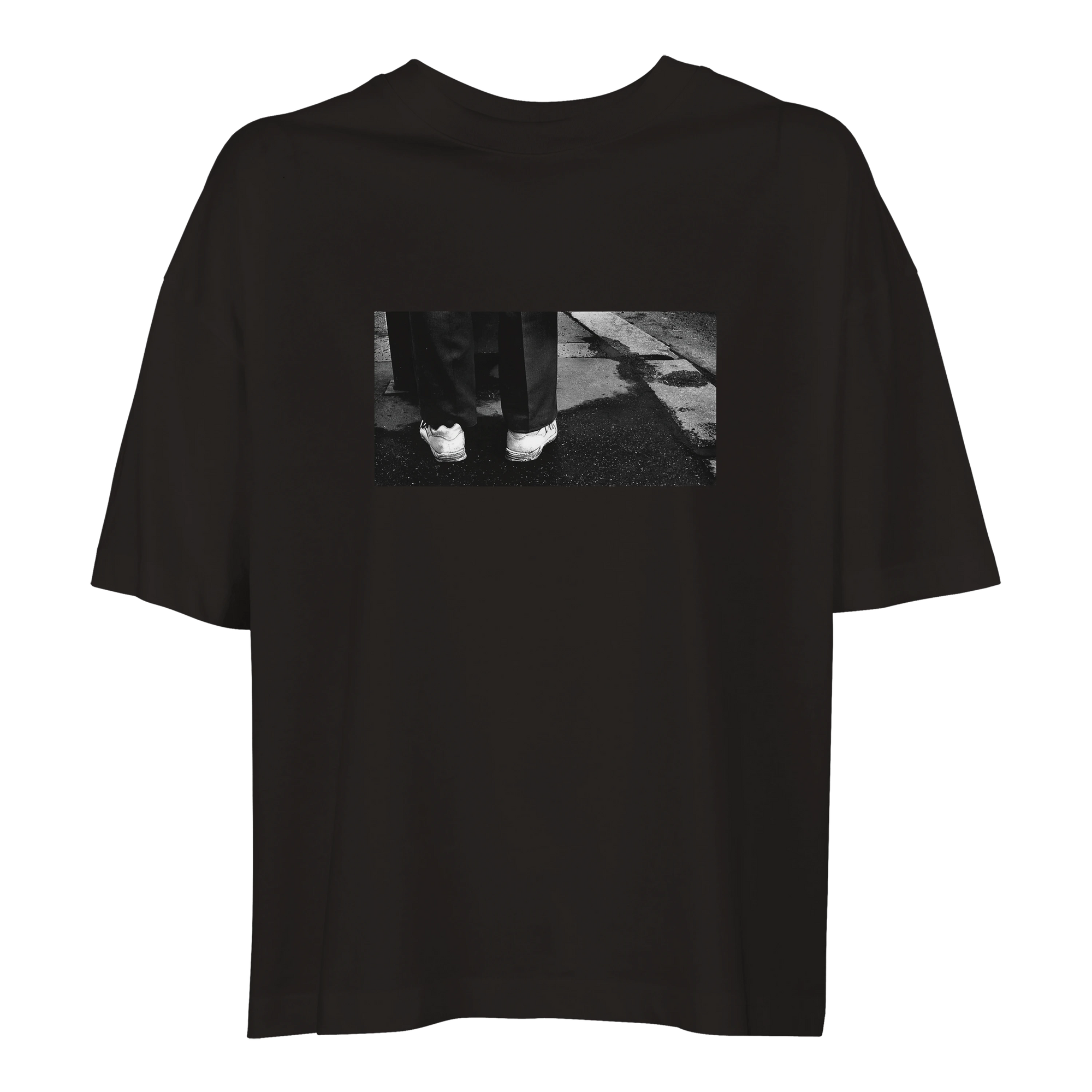 Patience - "This is Where He Stood" T-shirt Deep Black 1