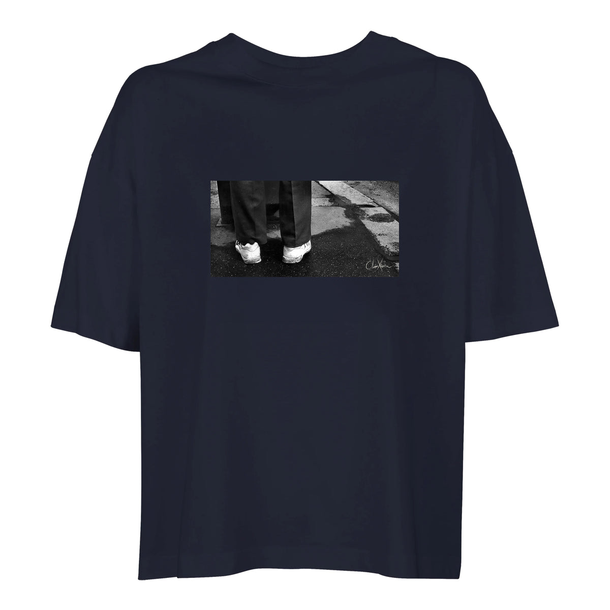 Patience - "This is Where He Stood" T-shirt French Navy 1