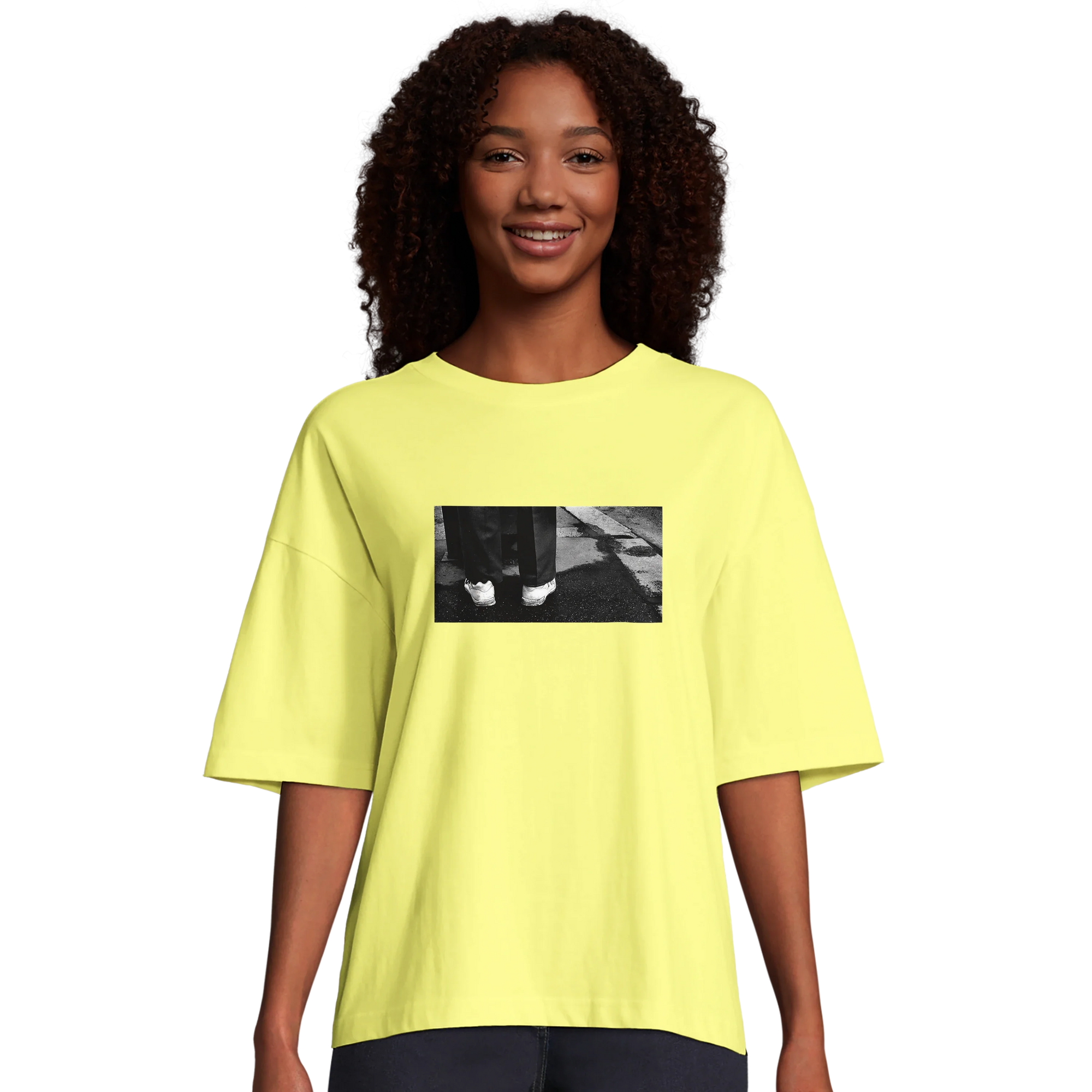 Patience - "This is Where He Stood" T-shirt Light Yellow 4