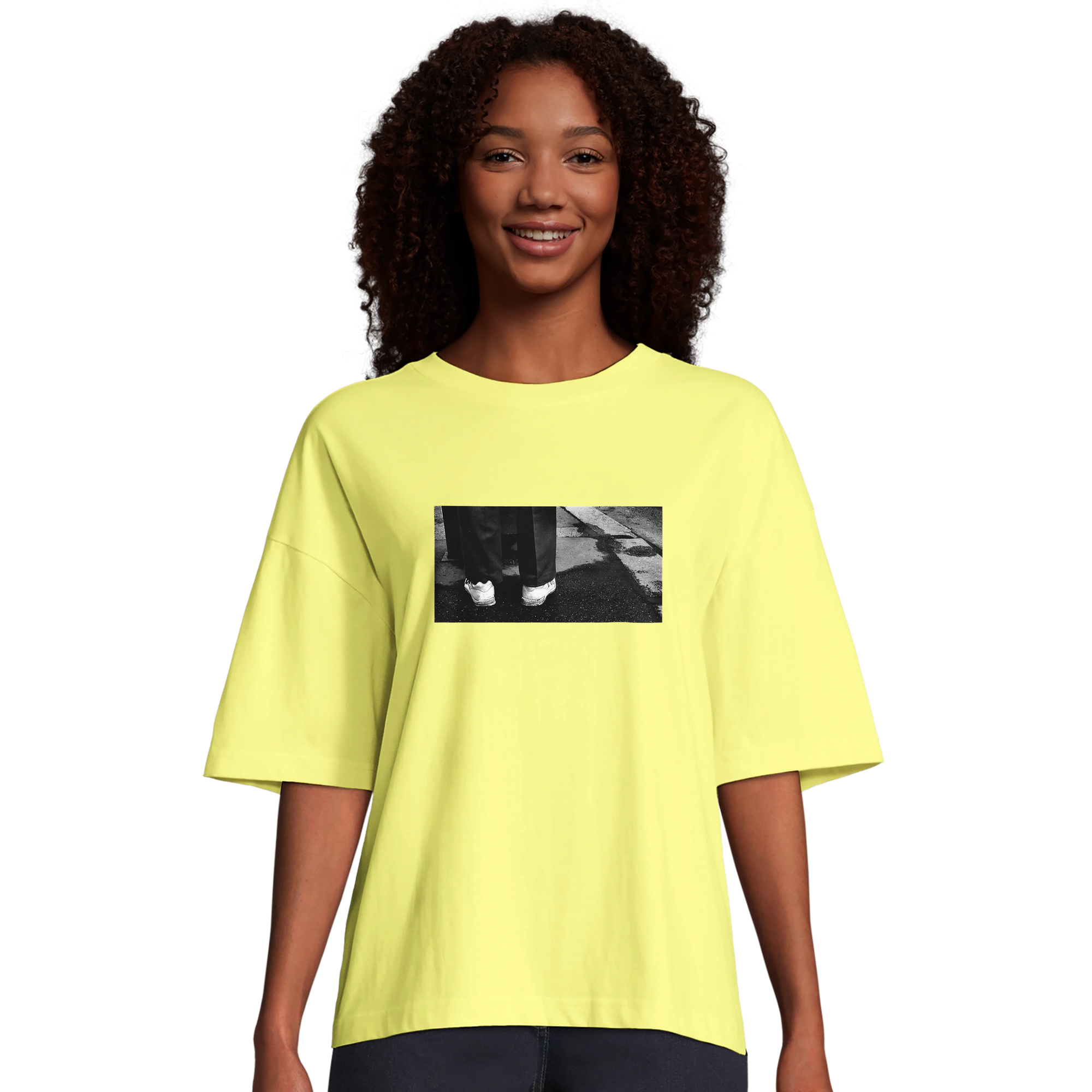 Patience - "This is Where He Stood" T-shirt Light Yellow 4