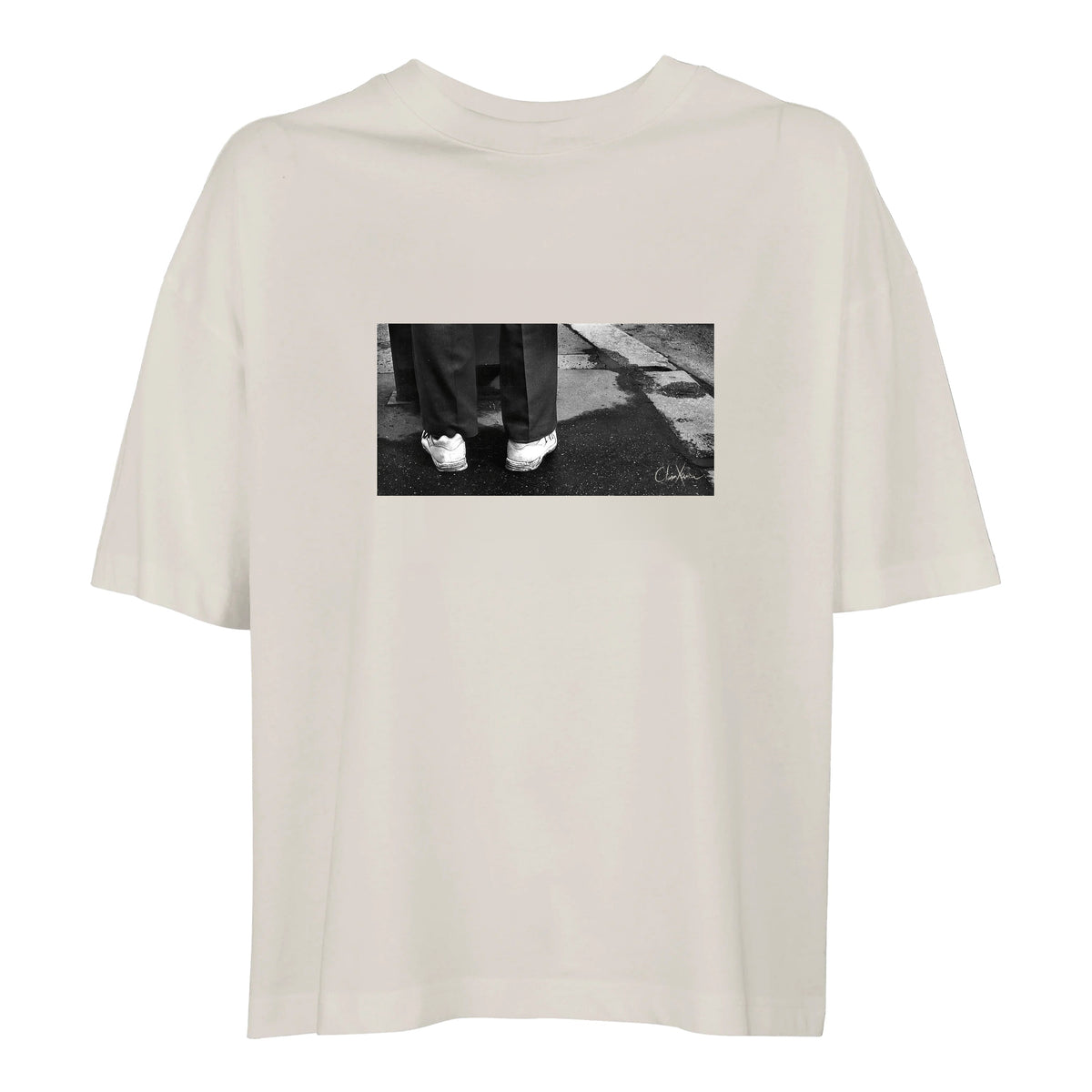 Patience - "This is Where He Stood" T-shirt Off White 1
