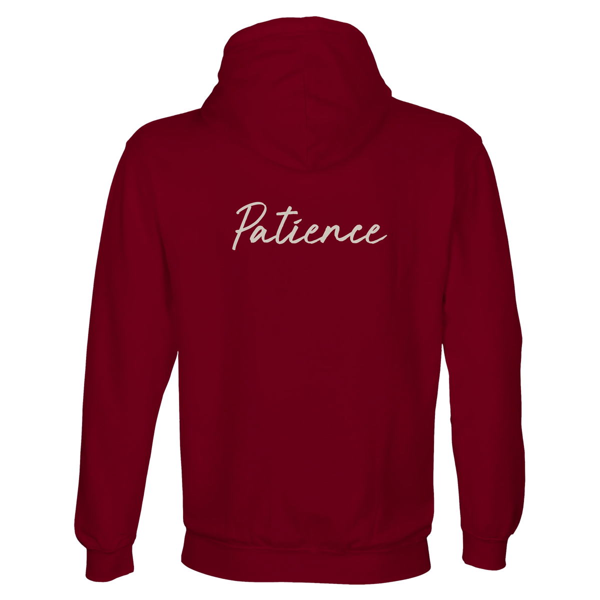 Patience - "This is Where He Stood" Hoodie Burgundy 2