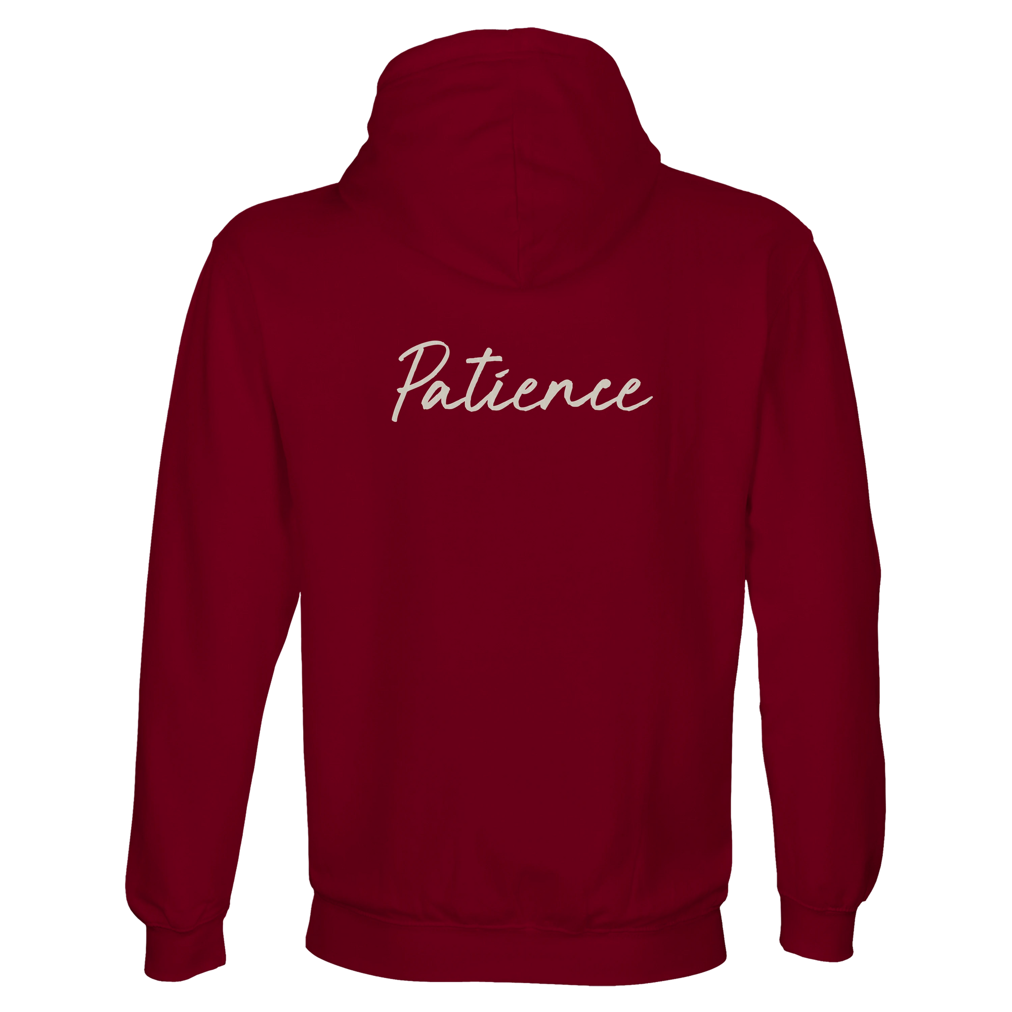 Patience - "This is Where He Stood" Hoodie Burgundy 2